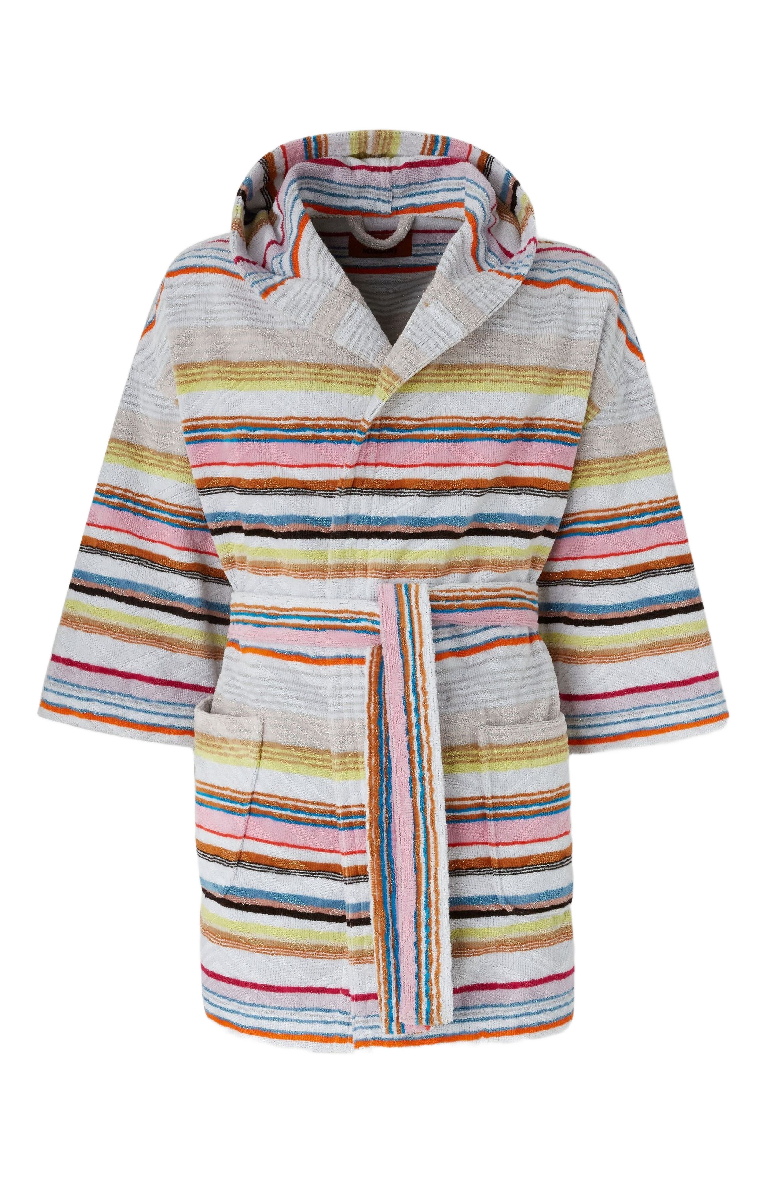 Missoni Home Moonshadow Short Cotton Terry Bathrobe With Lurex in Multicoloured at Nordstrom - 2
