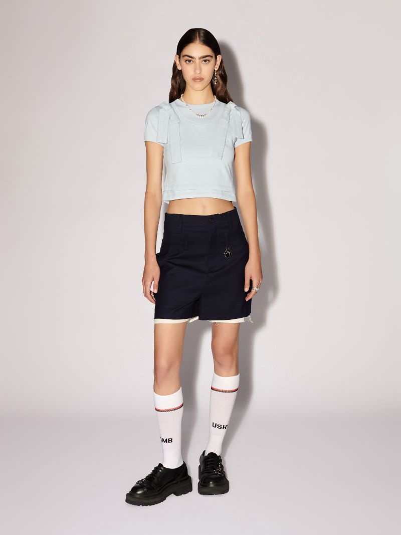 Double Layer Ribbon T-Shirt - 2