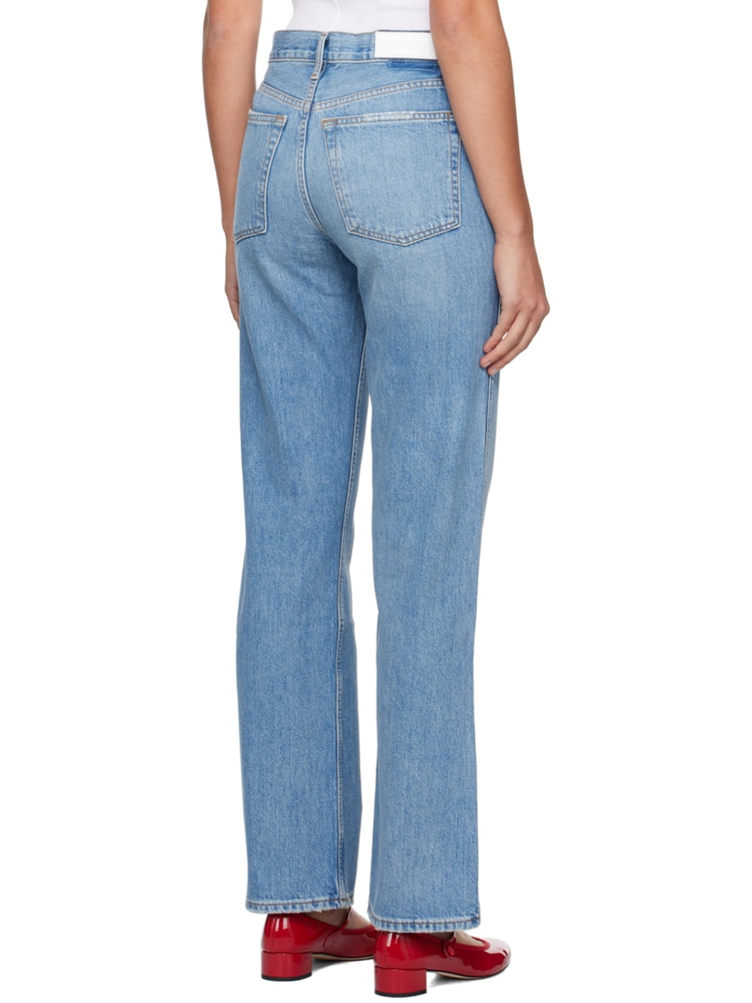Blue High-Rise Jeans - 3