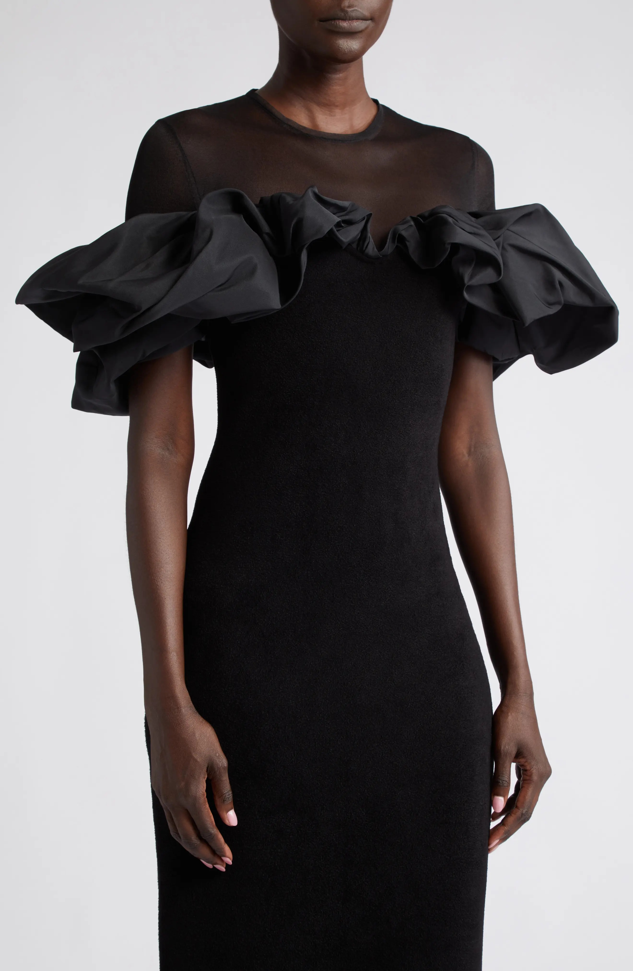 関税送料込Alexander McQueen Ruffle Midi Dress Alexander McQueen Ruffle Midi Dress | nordstrom | REVERSIBLE