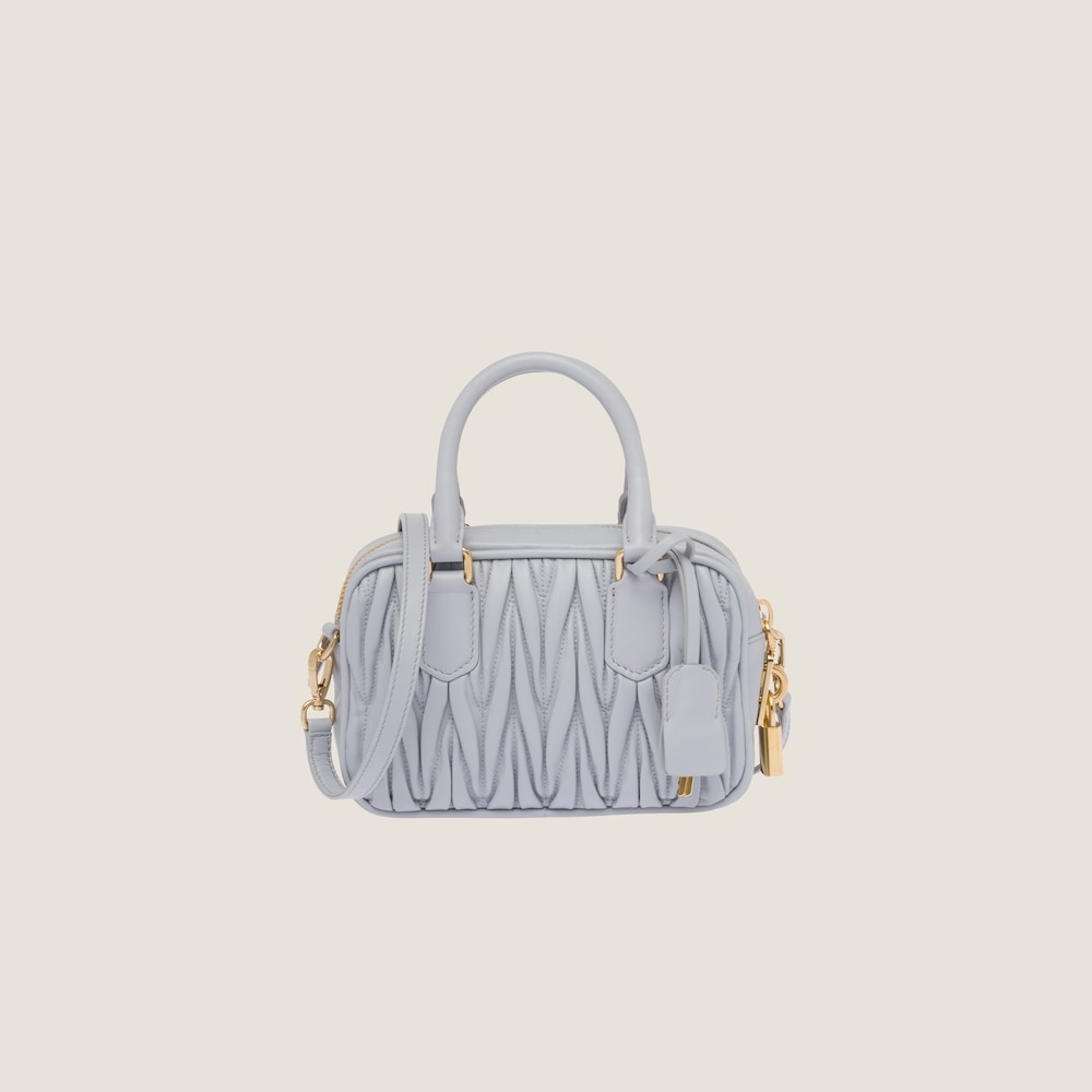 Matelassé nappa leather top-handle bag - 4