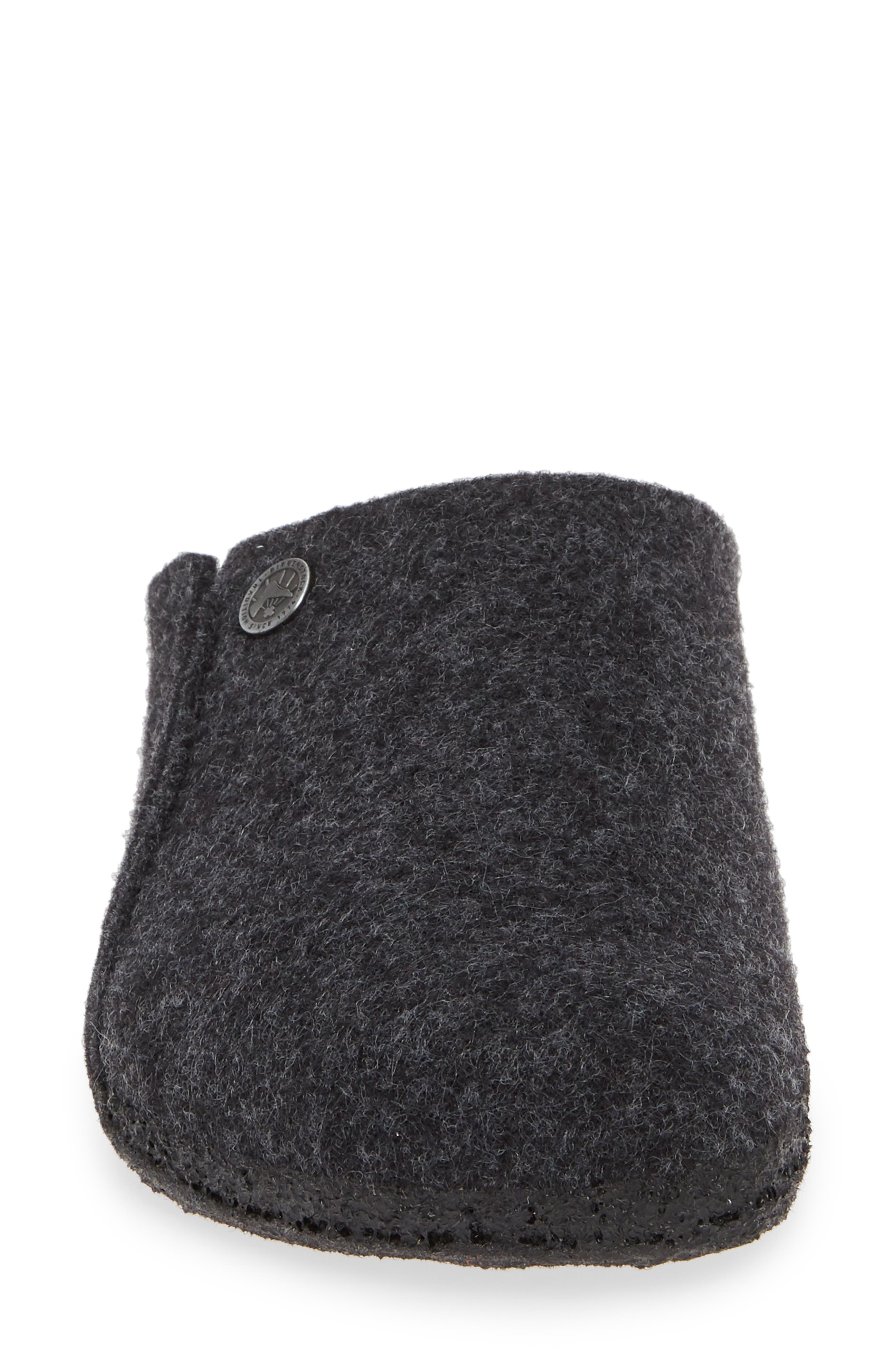 Birkenstock Zermatt Genuine Shearling Lined Slipper in Anthracite Wool at Nordstrom - 4