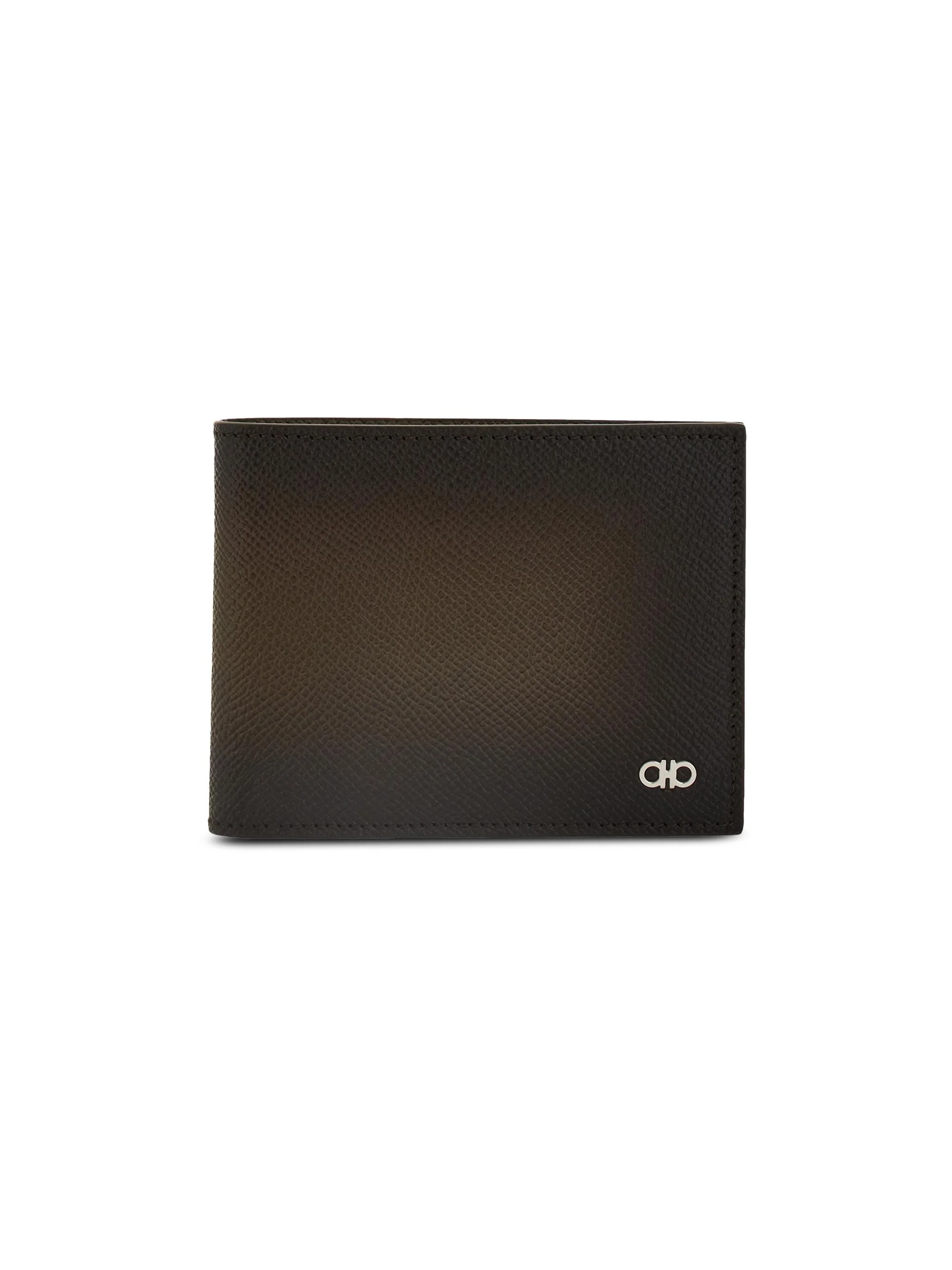 Men's Gancio Leather Card Case - Olive Nero - 1
