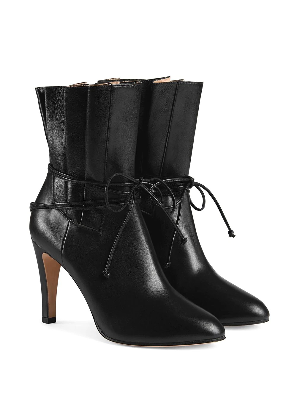 gathered upper ankle boots - 2