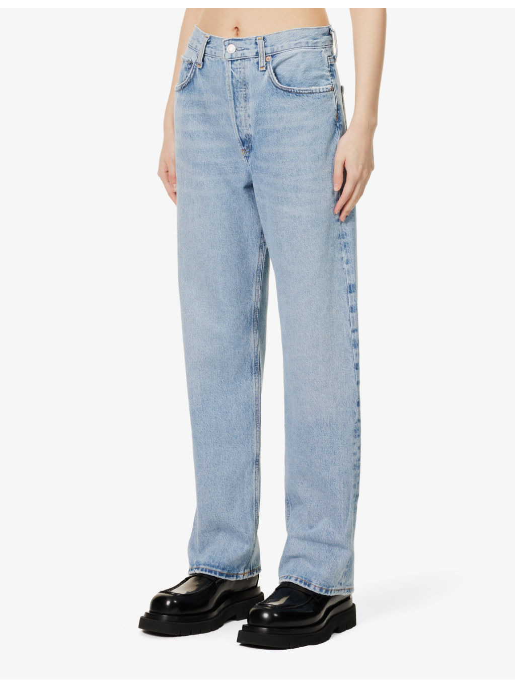 Fran straight-leg mid-rise organic-cotton jeans - 3