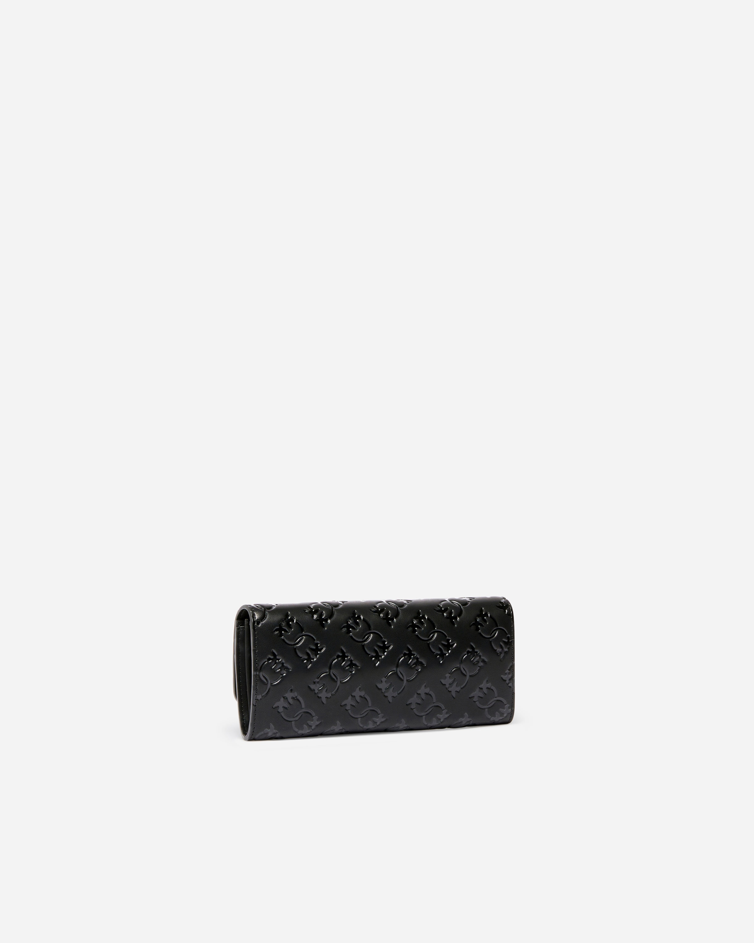 RECTANGULAR MONOGRAM LEATHER WALLET WITH STRAP - 2