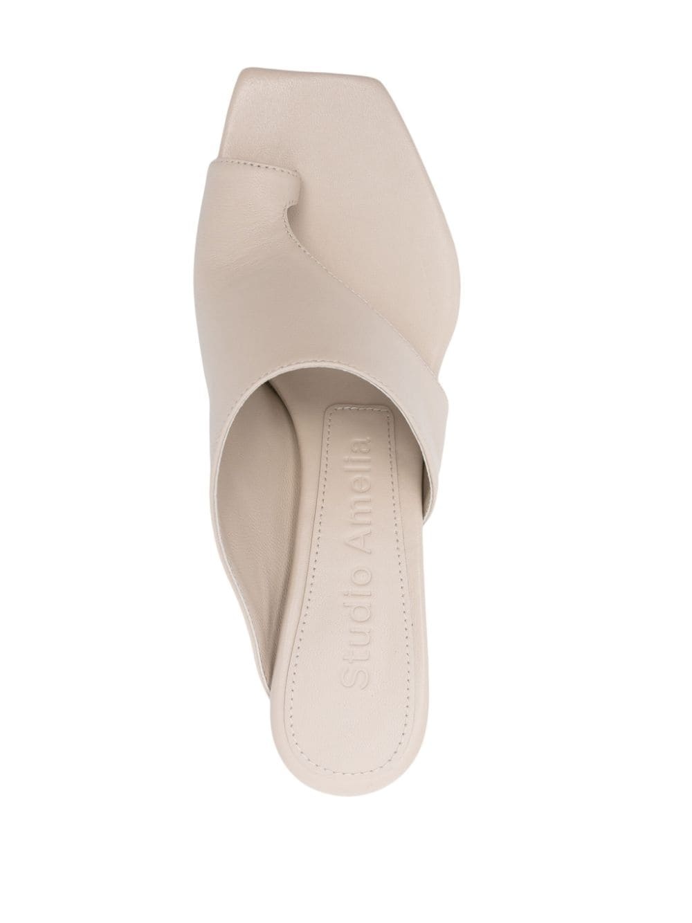 Ida 70mm leather mules - 4