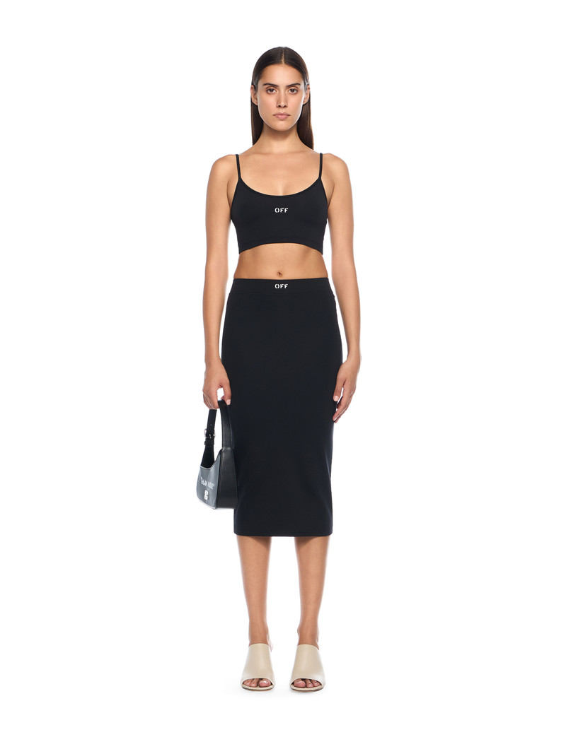 Off-White Sleek Spaghetti Strap Top outlook