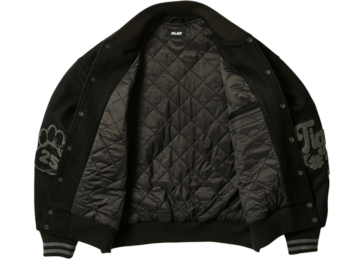 Palace Tora Tora Varsity Jacket Black - 2