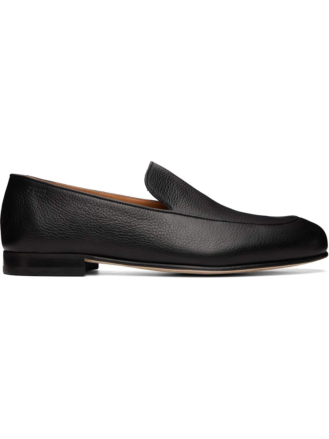 Black Leather Loafers - 1