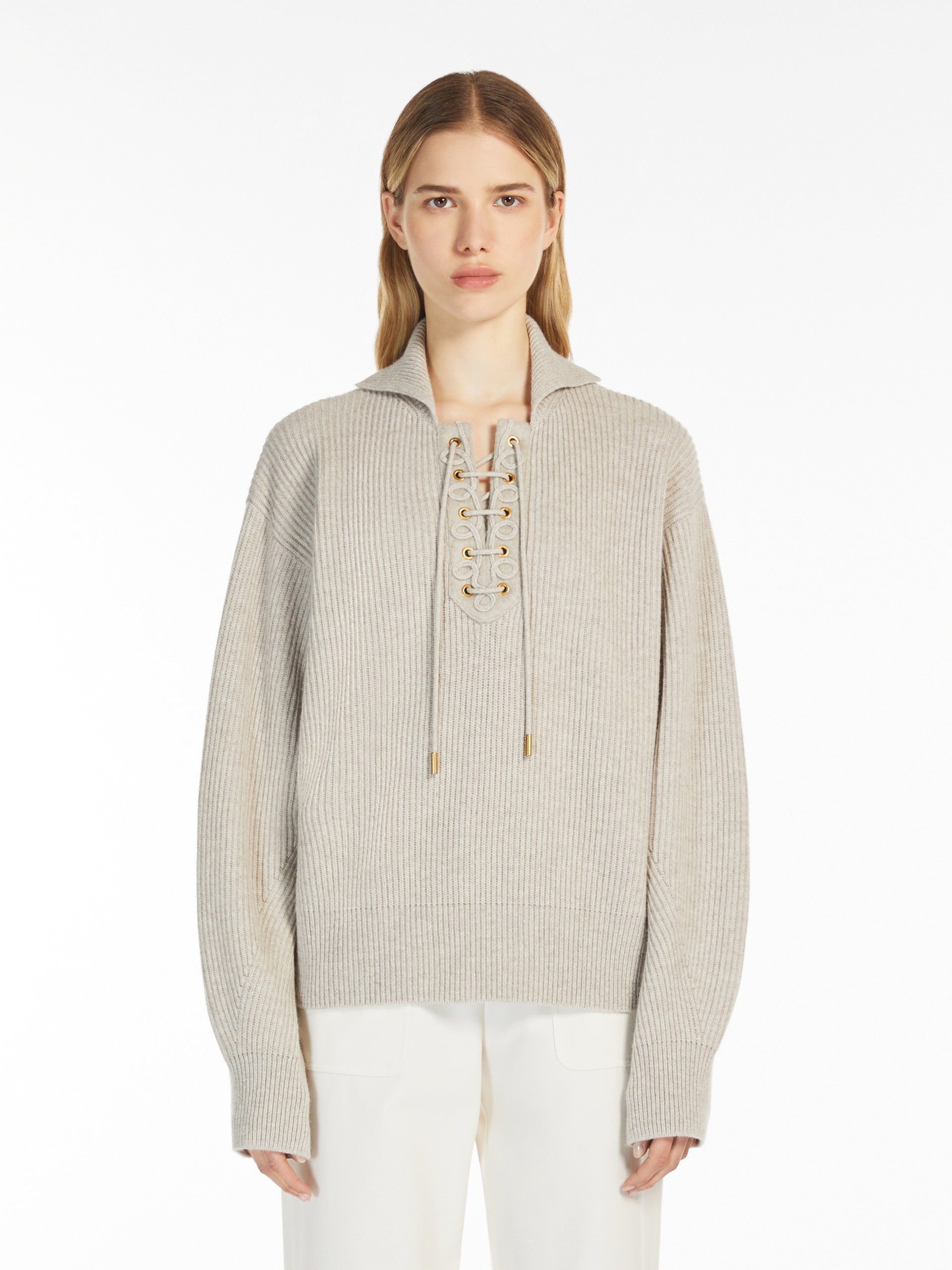ECCELSO Wool and cashmere ribbed jumper - 3