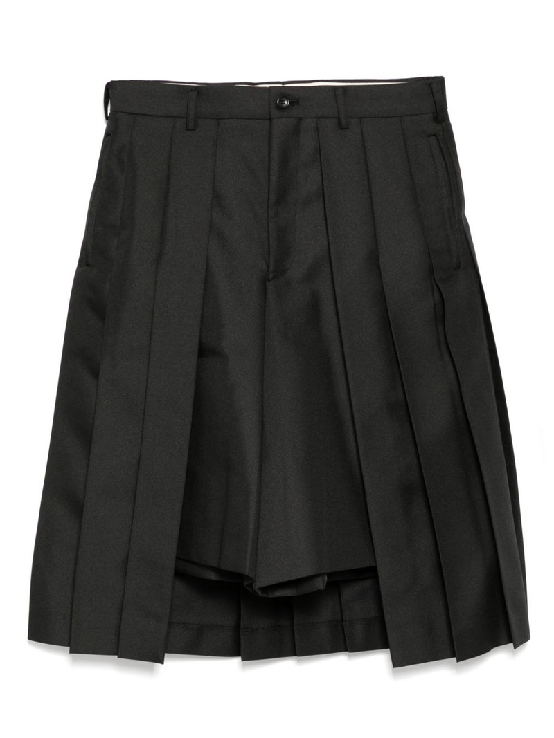pleated shorts 1