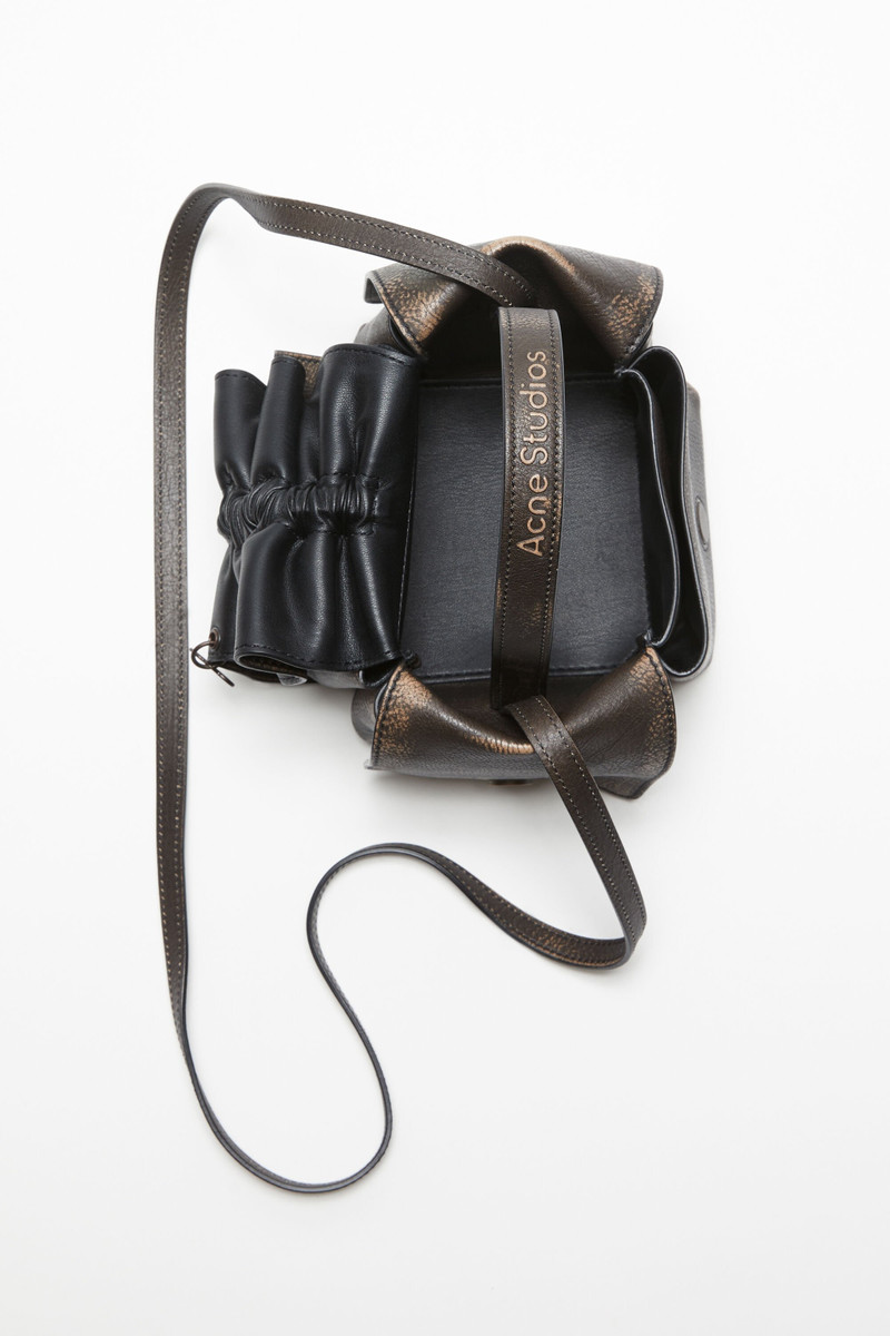 Acne Studios Multipocket mini bag - Dark brown/beige outlook