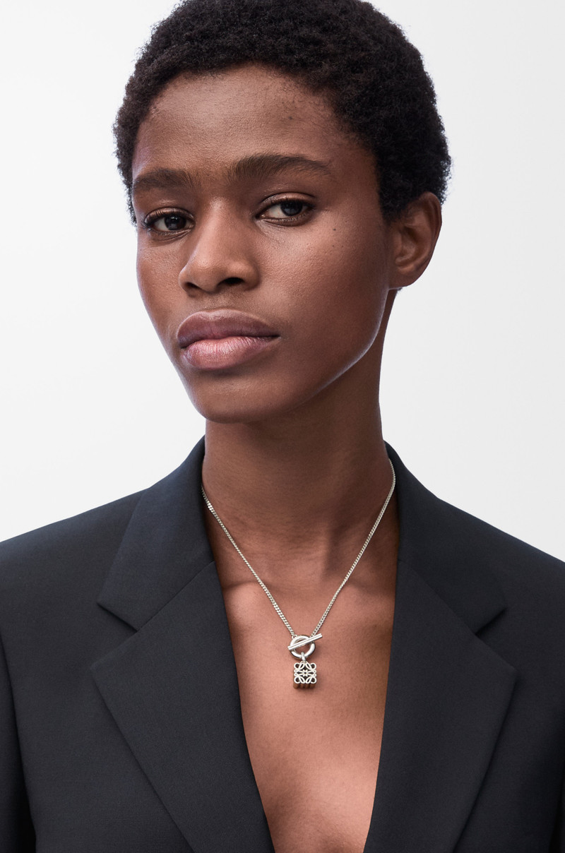 Loewe Anagram pendant in sterling silver outlook