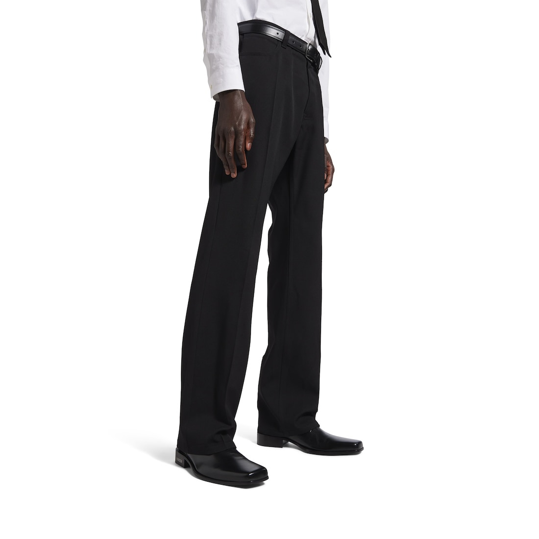Men's Straight Fit Tailored Pants in Black - 5