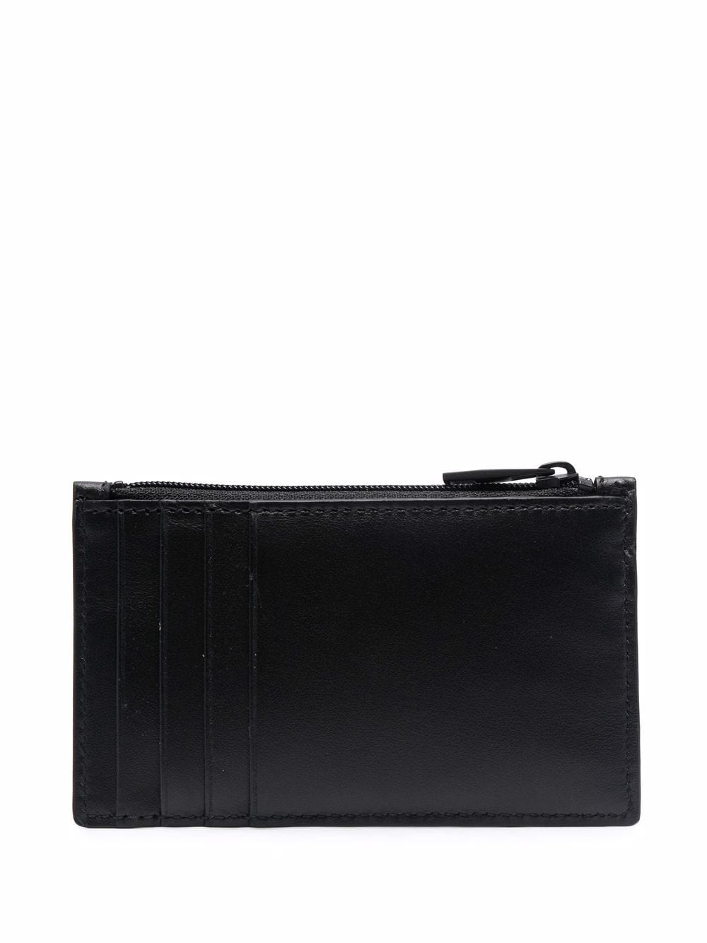 logo-print leather wallet - 2