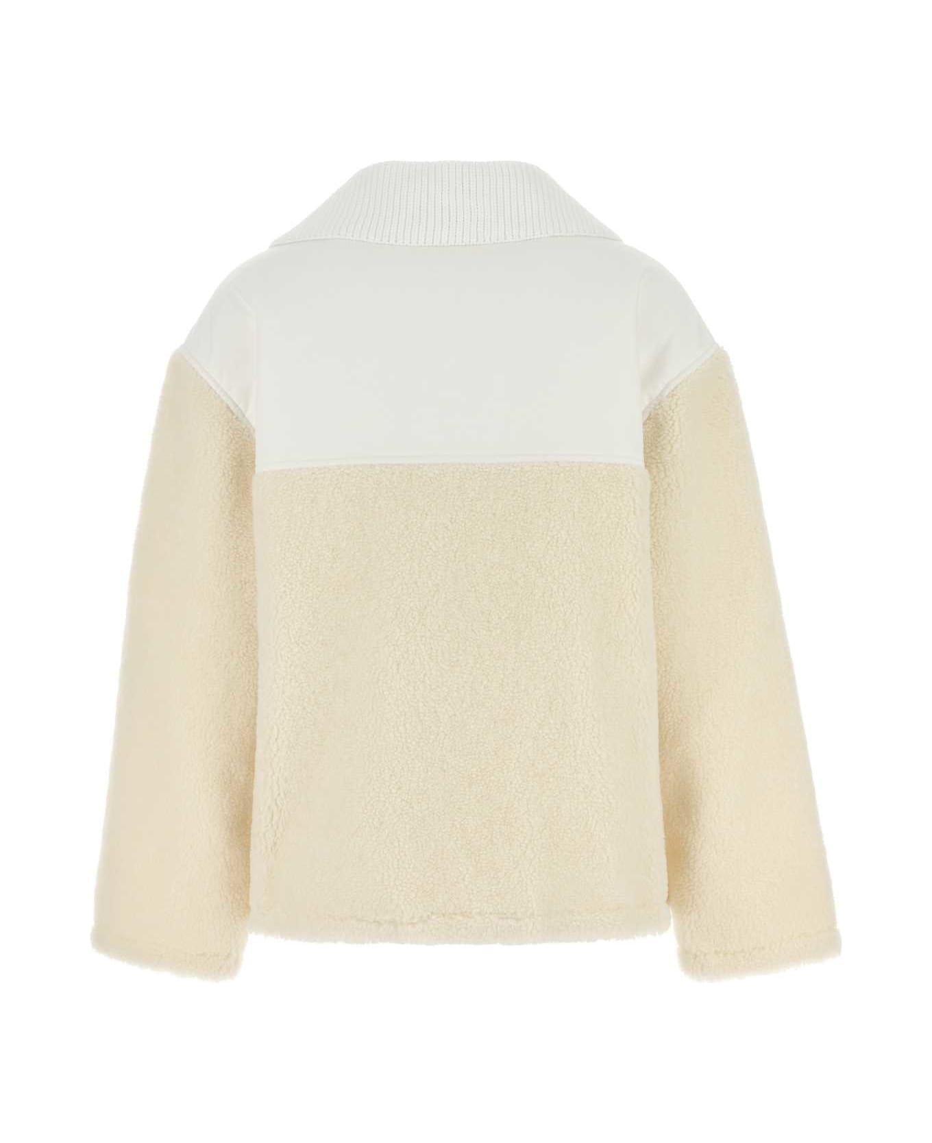Two-tone Wool Blend Padded Jacket - 2