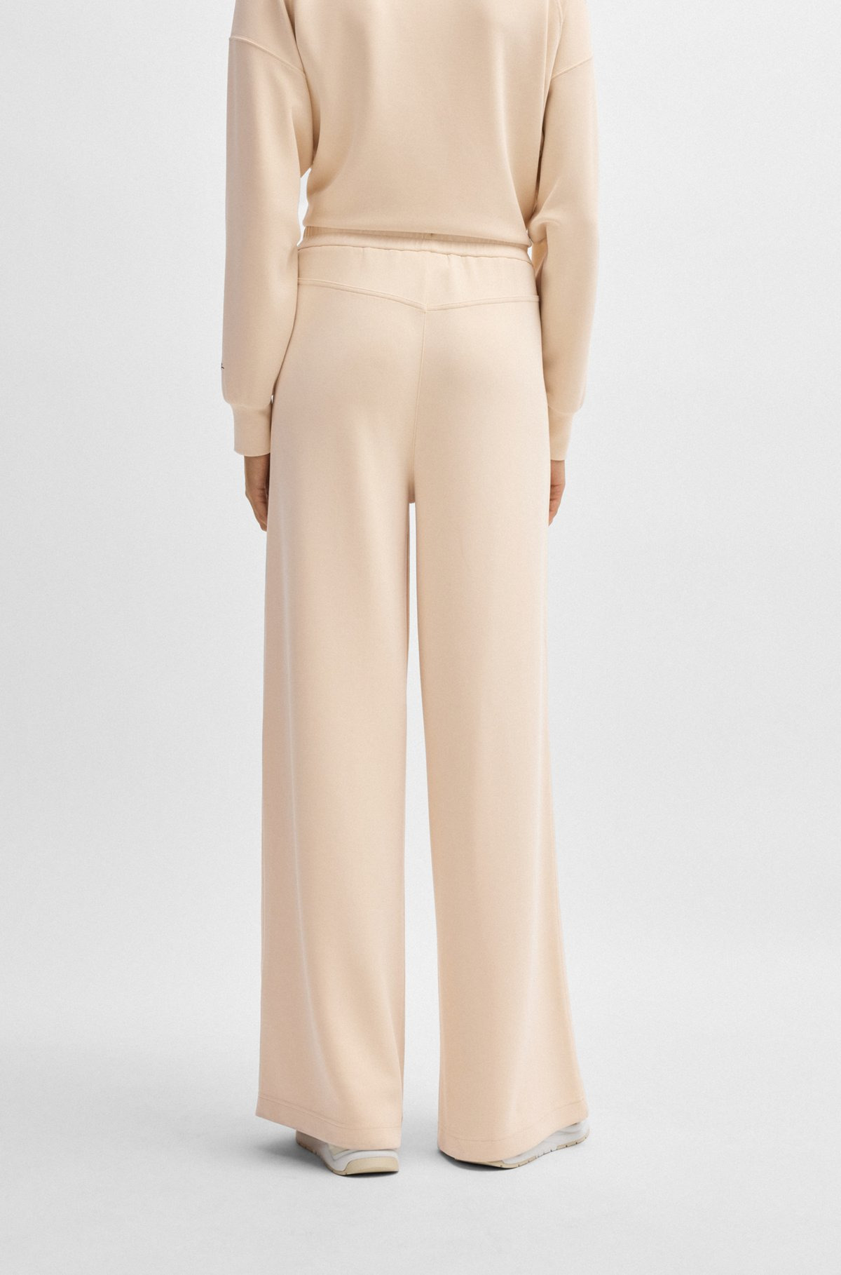 WIDE-LEG TRACKSUIT BOTTOMS WITH PLEAT DETAILS - 4