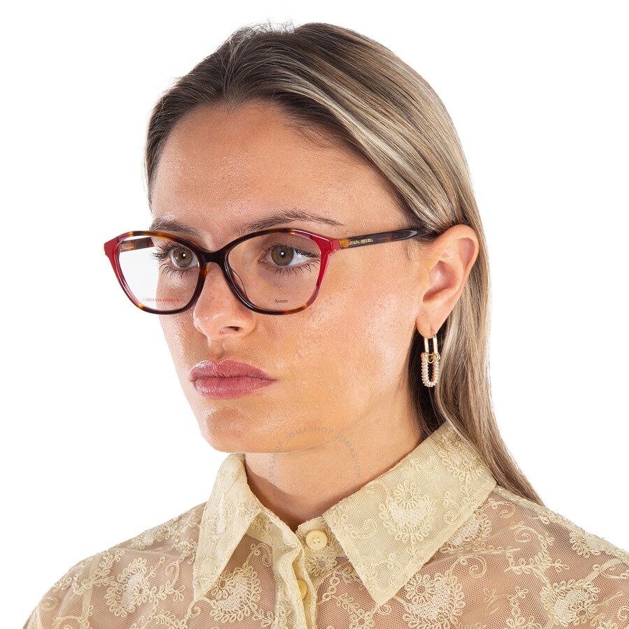 Carolina Herrera Demo Cat Eye Ladies Eyeglasses HER 0122 0O63 55 - 2