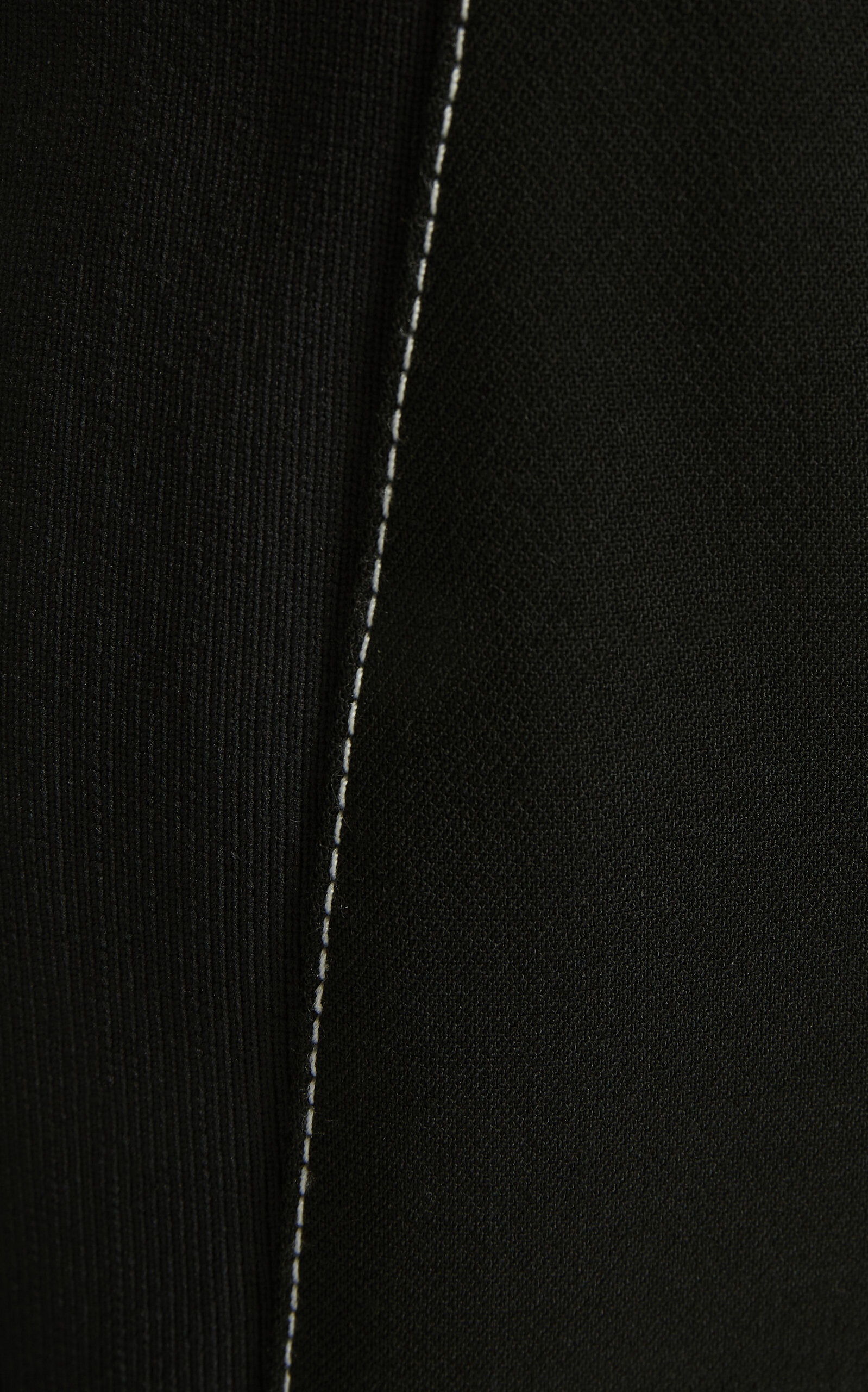 Rib Detail Cropped Trouser black - 6