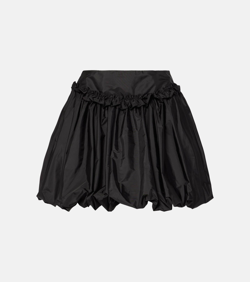 Gathered taffeta miniskirt 1