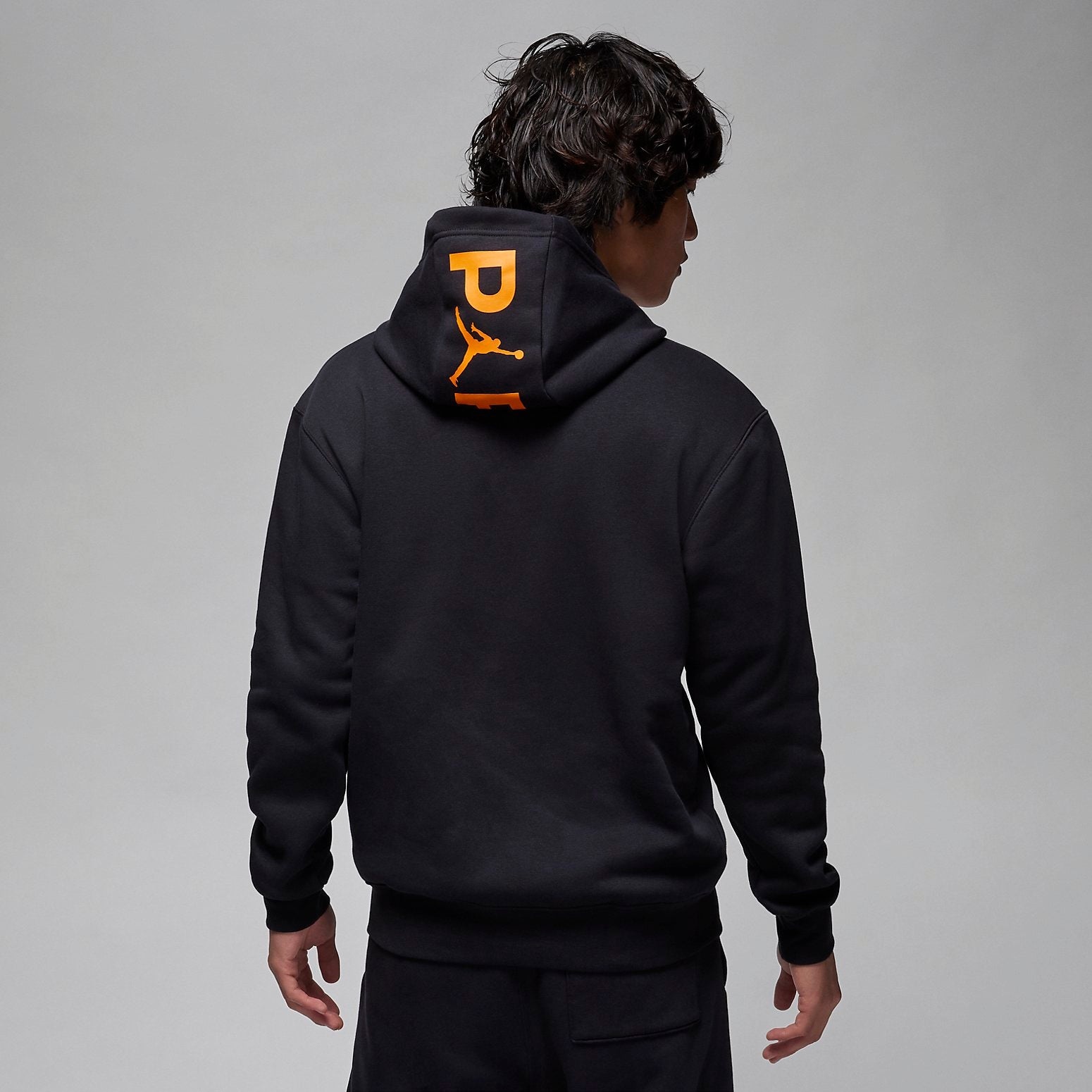 Air Jordan x Paris Saint-Germain Fleece Pullover Hoodie Asia Sizing 'Black' DZ2924-010 - 5