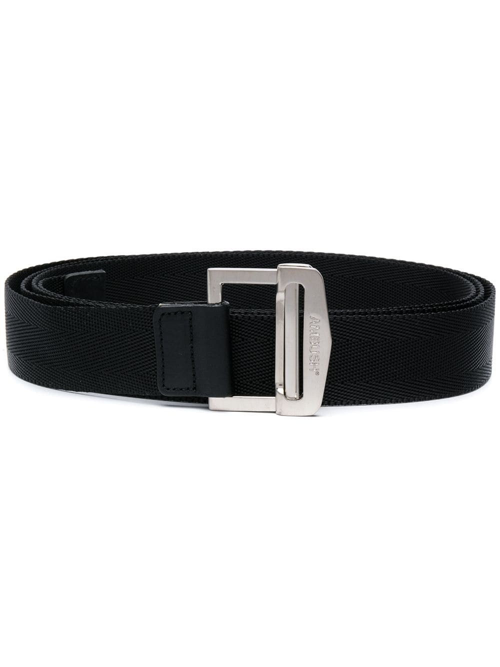 logo-engraved buckle belt - 1