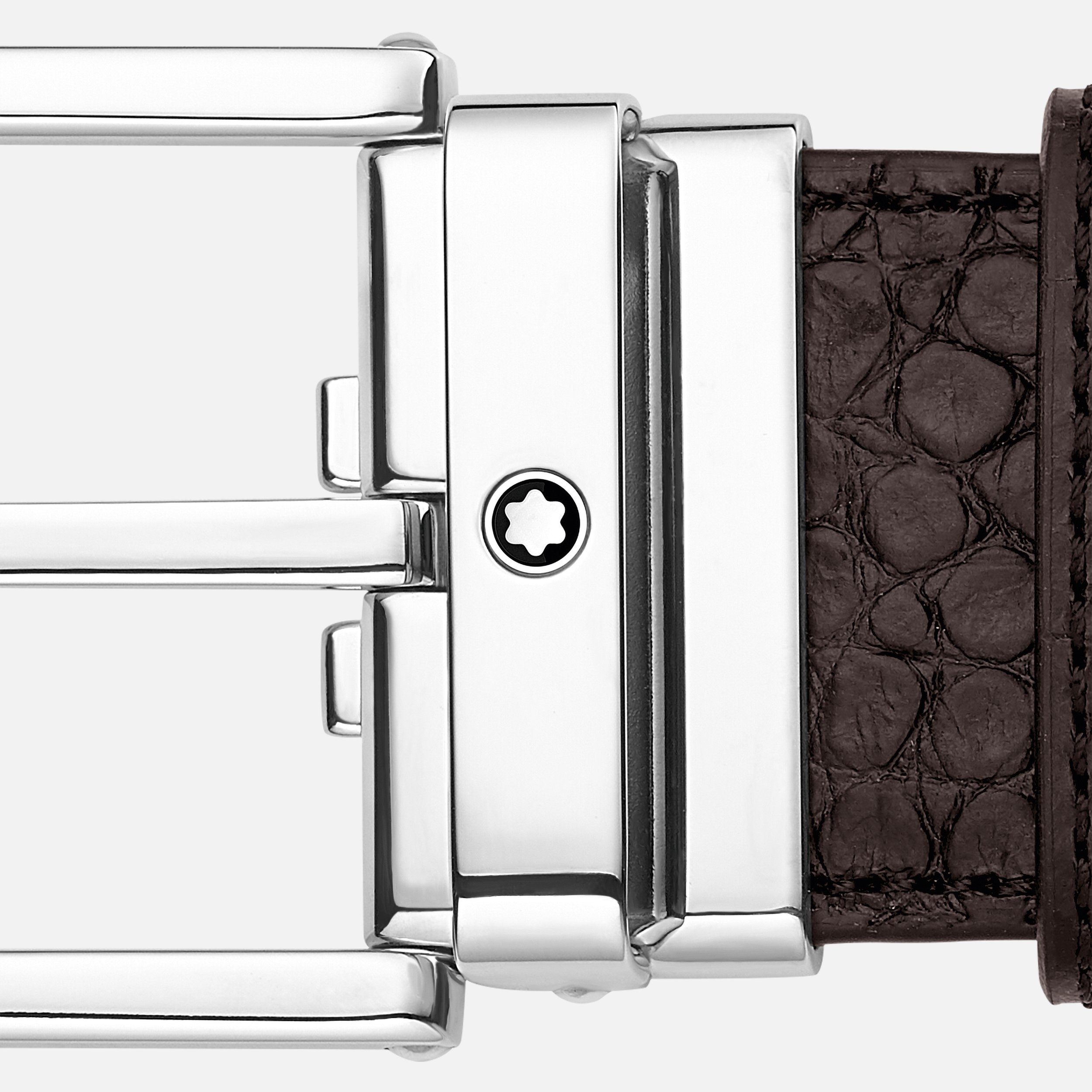 Brown 35 mm leather belt - 3