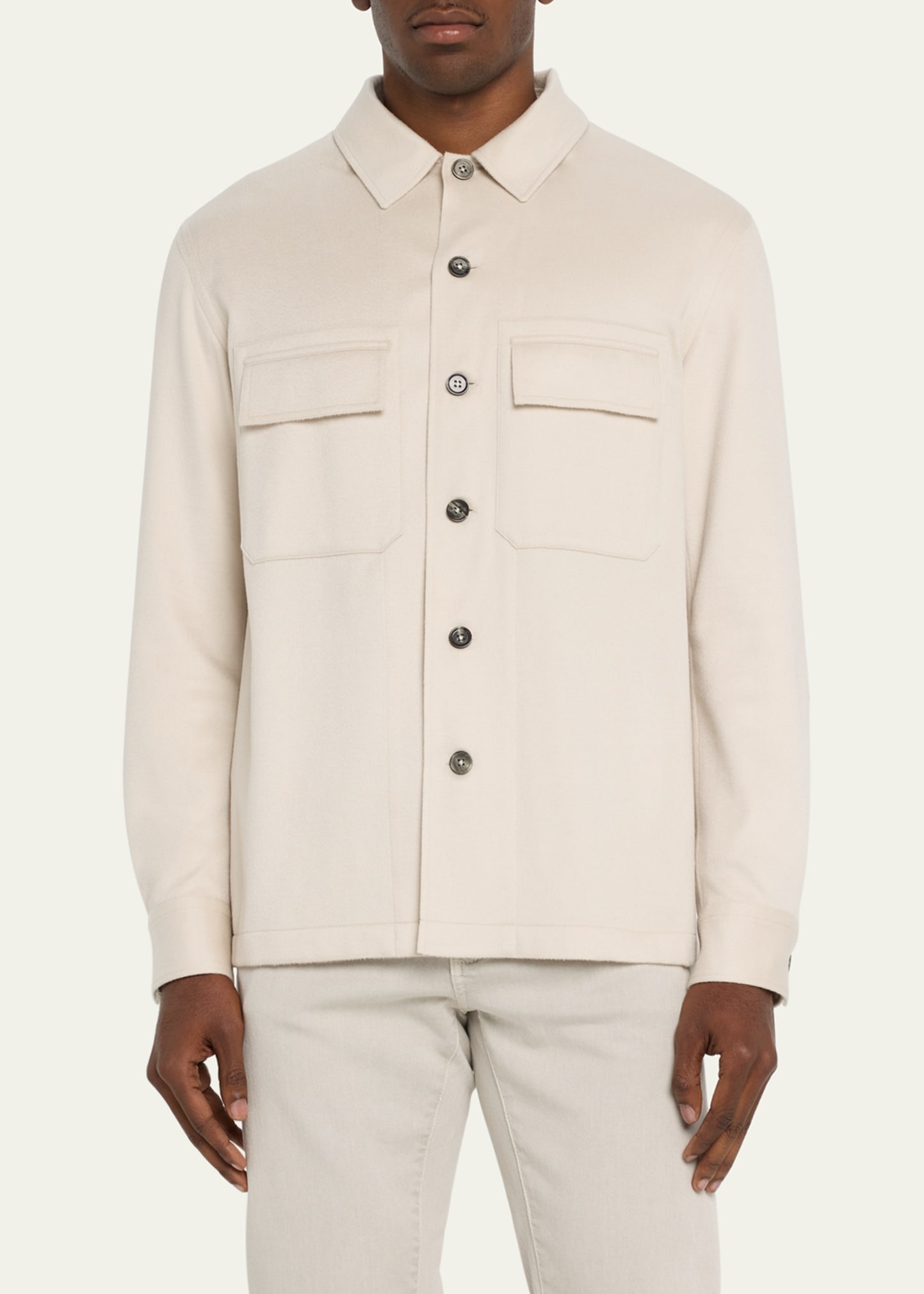 Men's Oasi Cashmere Overshirt - 4