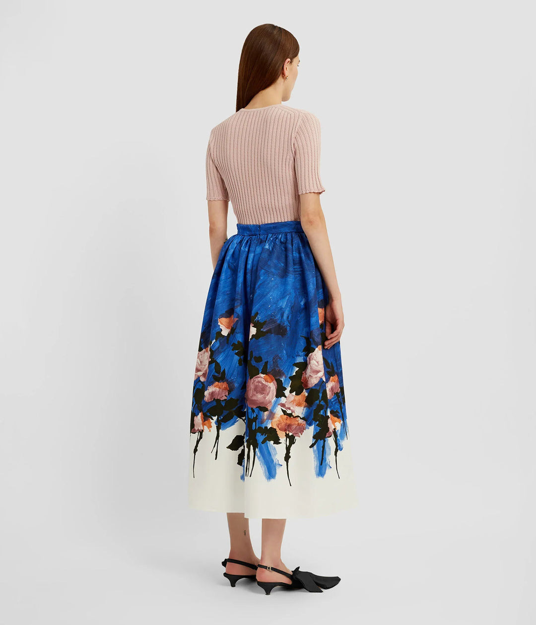 Gathered Midi Skirt - 3