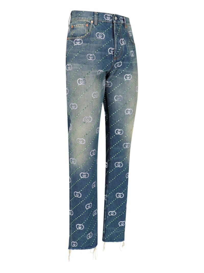 GUCCI "INCROCIO GG CON CRISTALLI" JEANS outlook