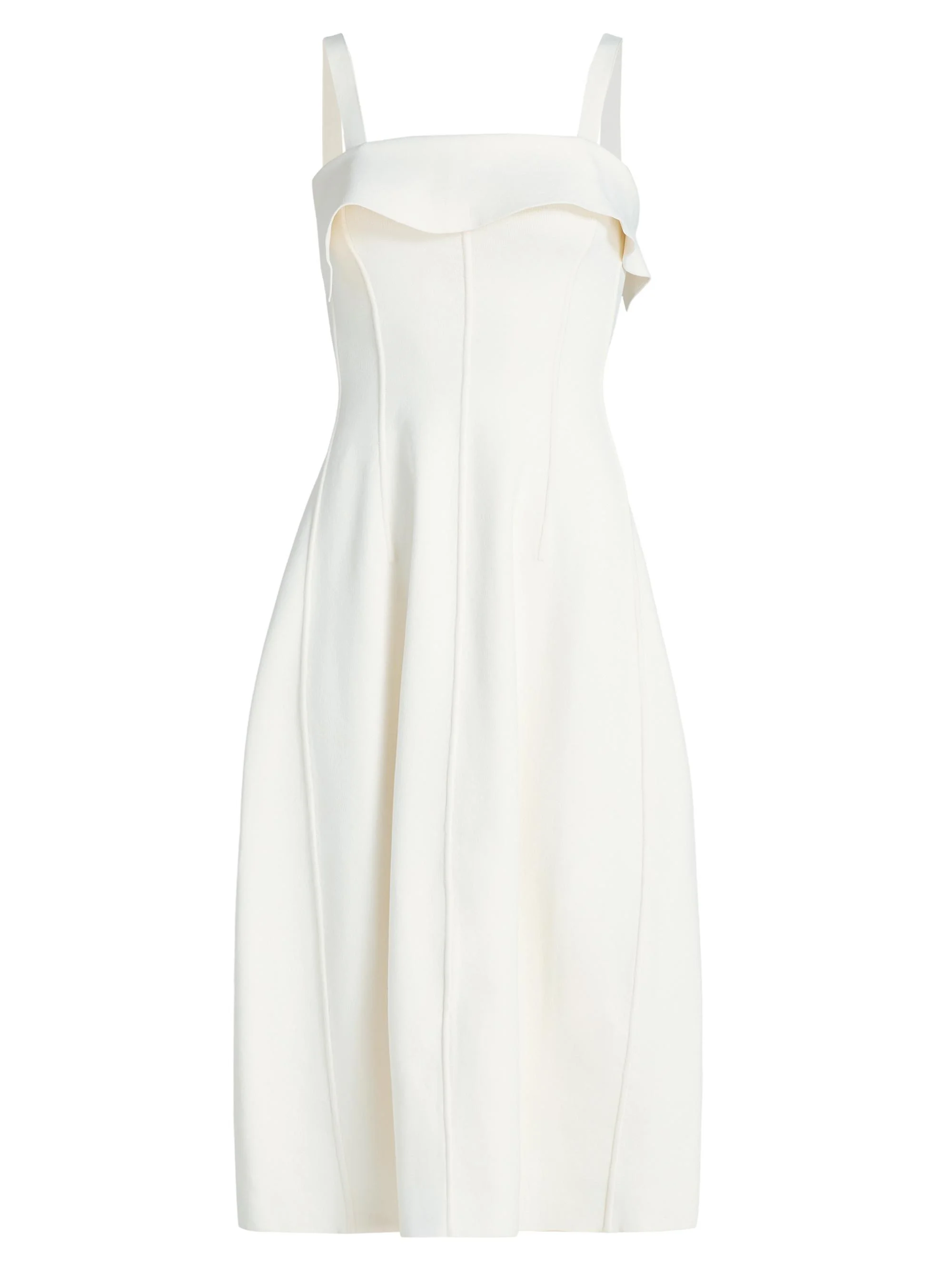 Women's Blanca Compact Ruffle Dress - Off White - 1