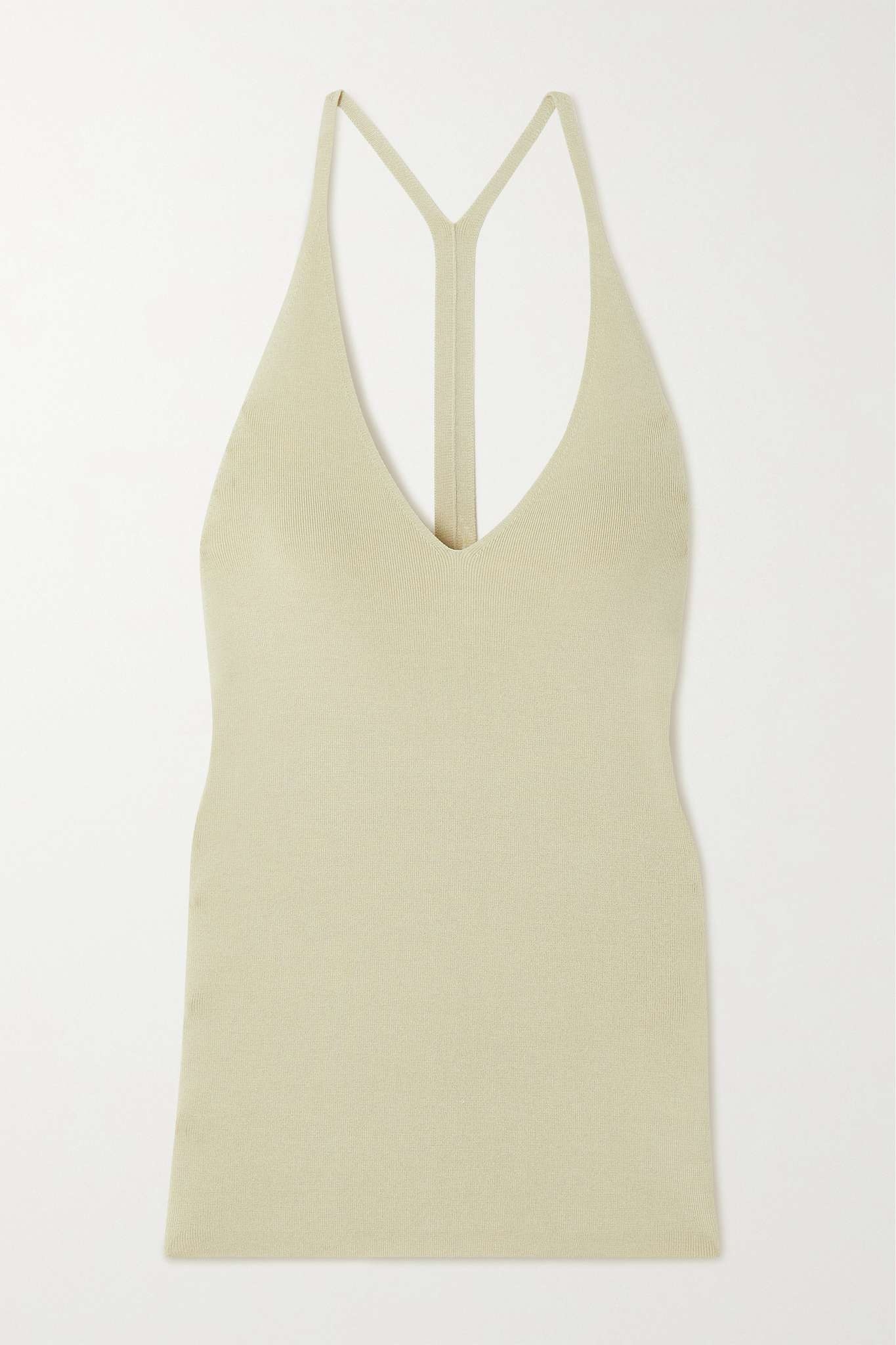 Merino wool and silk-blend tank - 1