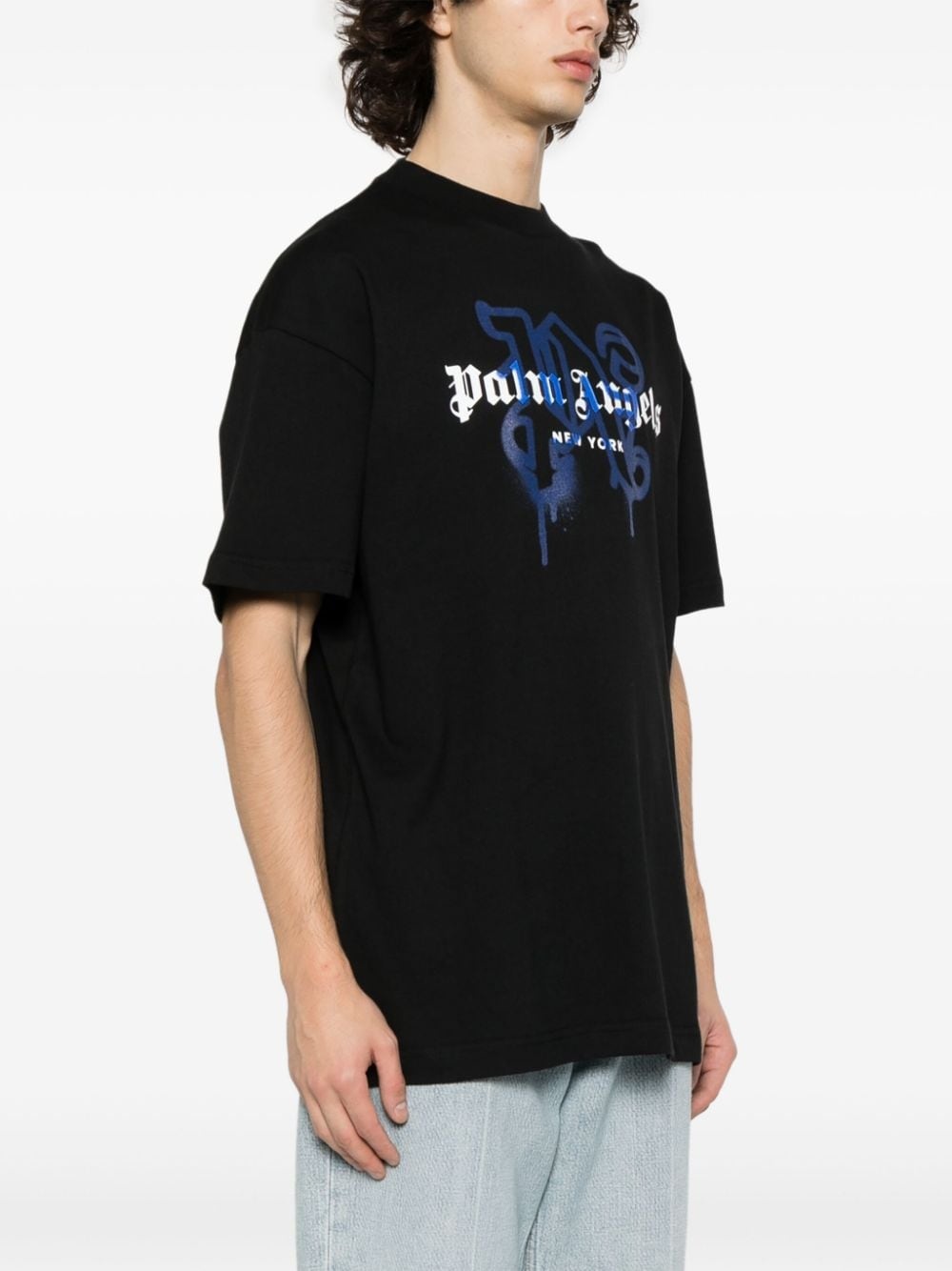 grafitti-print T-shirt - 3