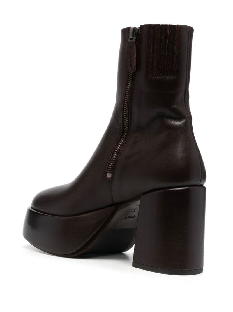 platform leather boots - 4