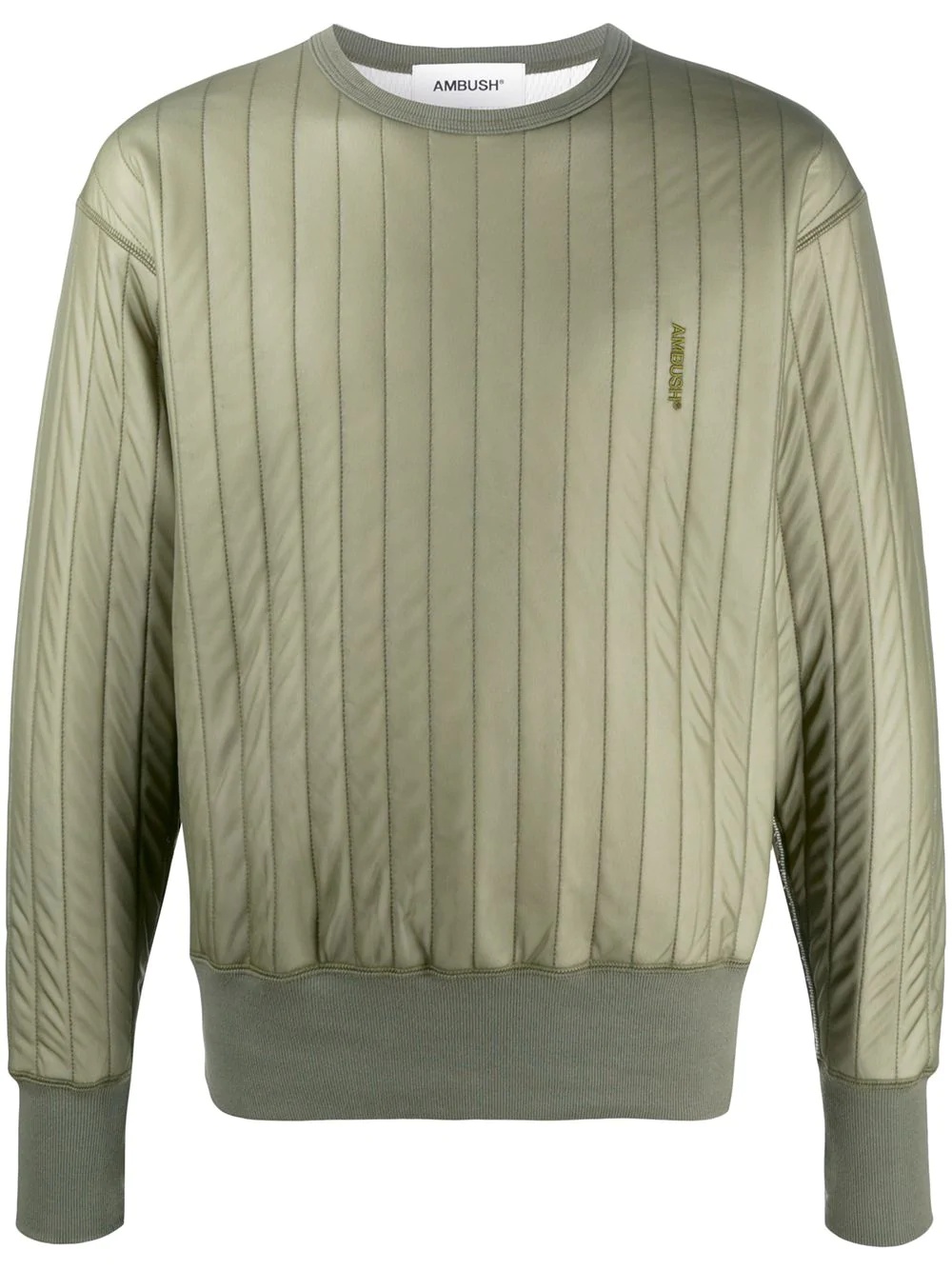 drop shoulder padded sweatshirt - 1