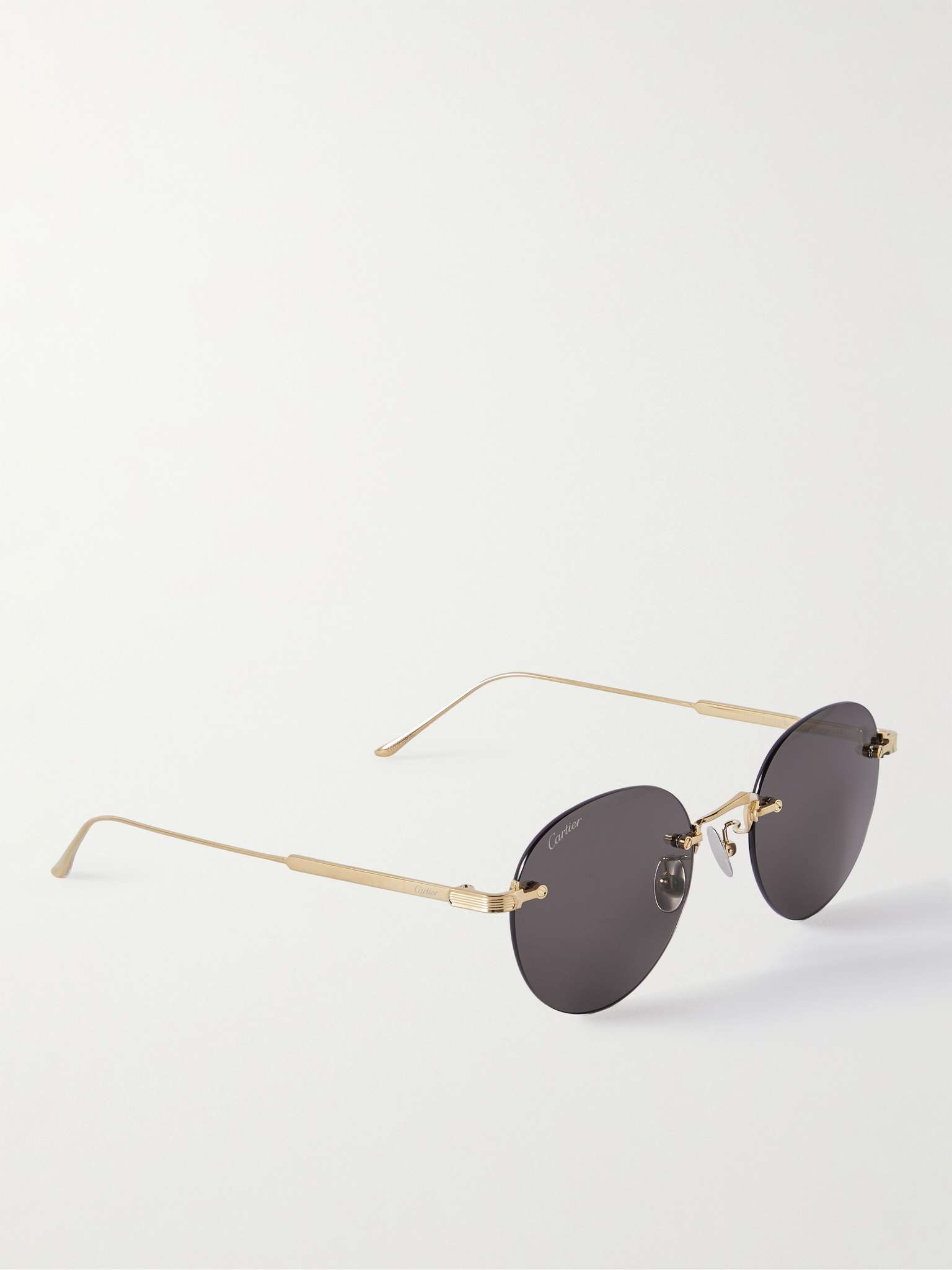 Frameless Silver-Tone Sunglasses - 3