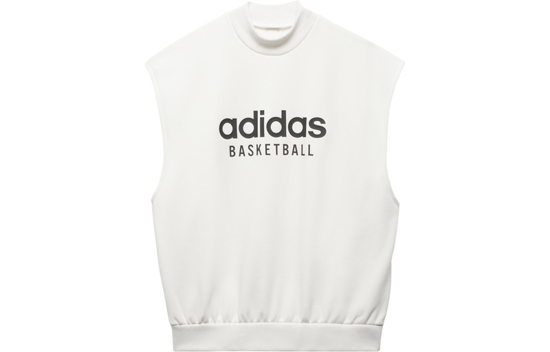 adidas adidas Basketball Sleeveless Sweatshirt 'White' IA3417 outlook