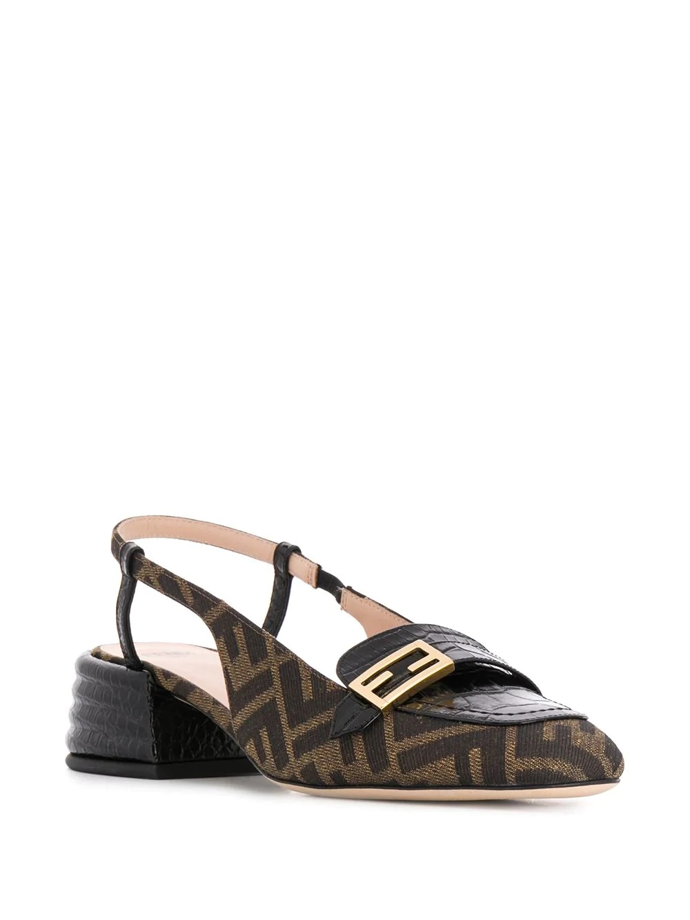 FF-logo slingback pumps - 2