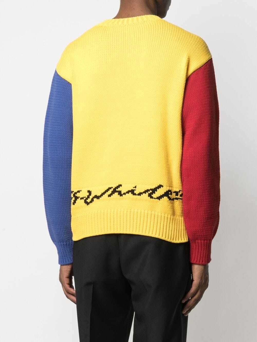 intarsia-knit colour-block jumper - 4