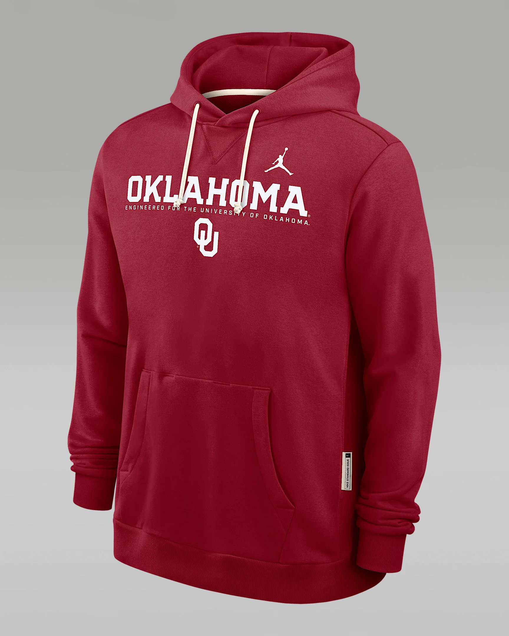 Oklahoma Sideline Men's Jordan Brand Dri-FIT College Pullover Hoodie - 1