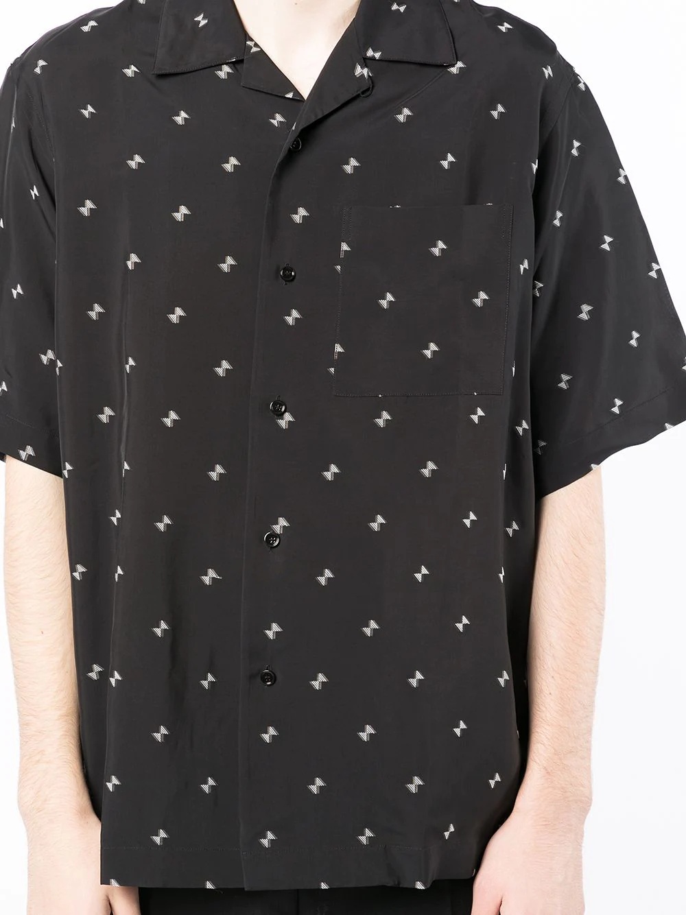 triangle-print shirt - 5
