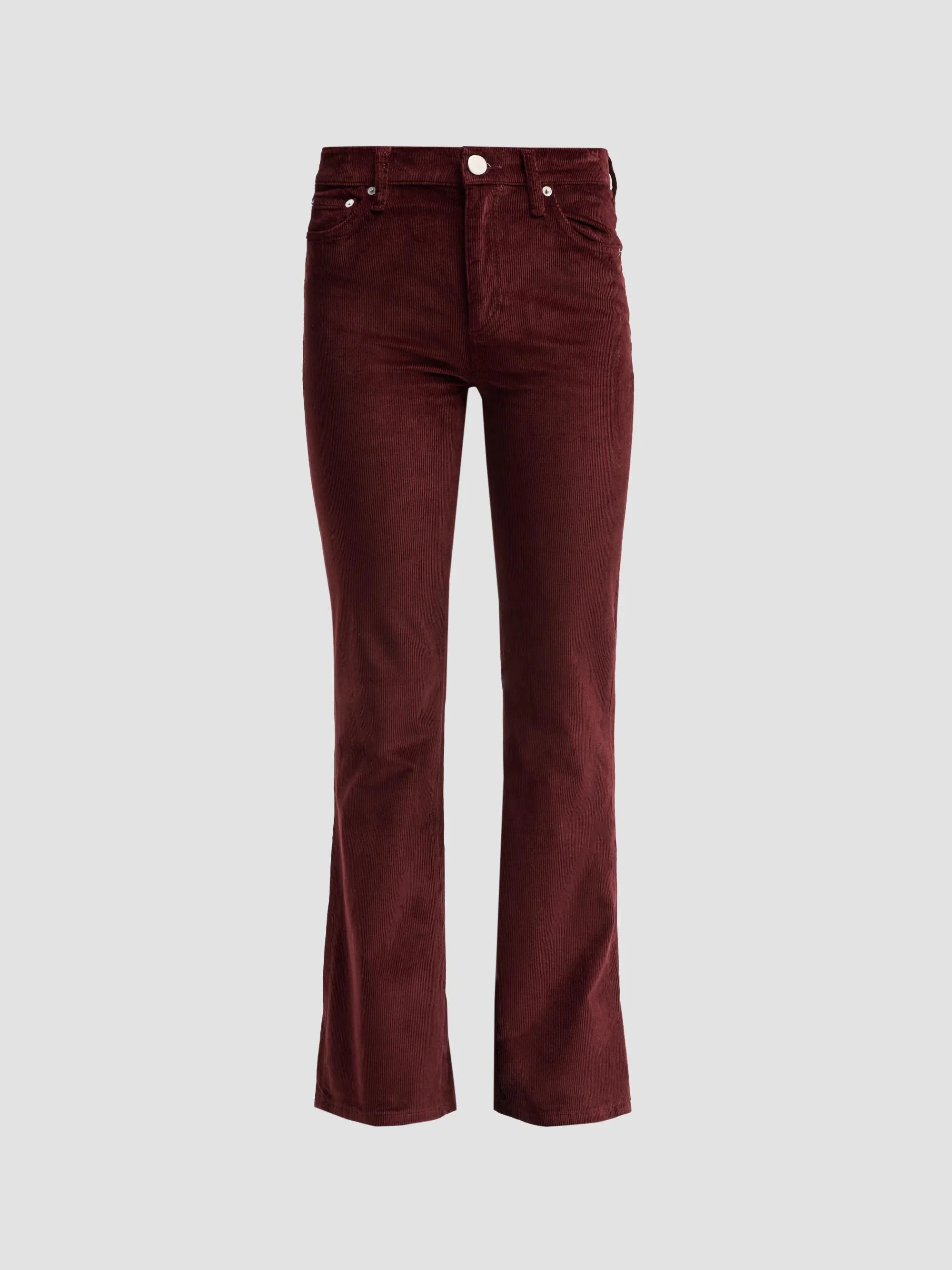 Women's Peyton Corduroy Boot-Cut Jeans - Dark Burgundy Cord - 1