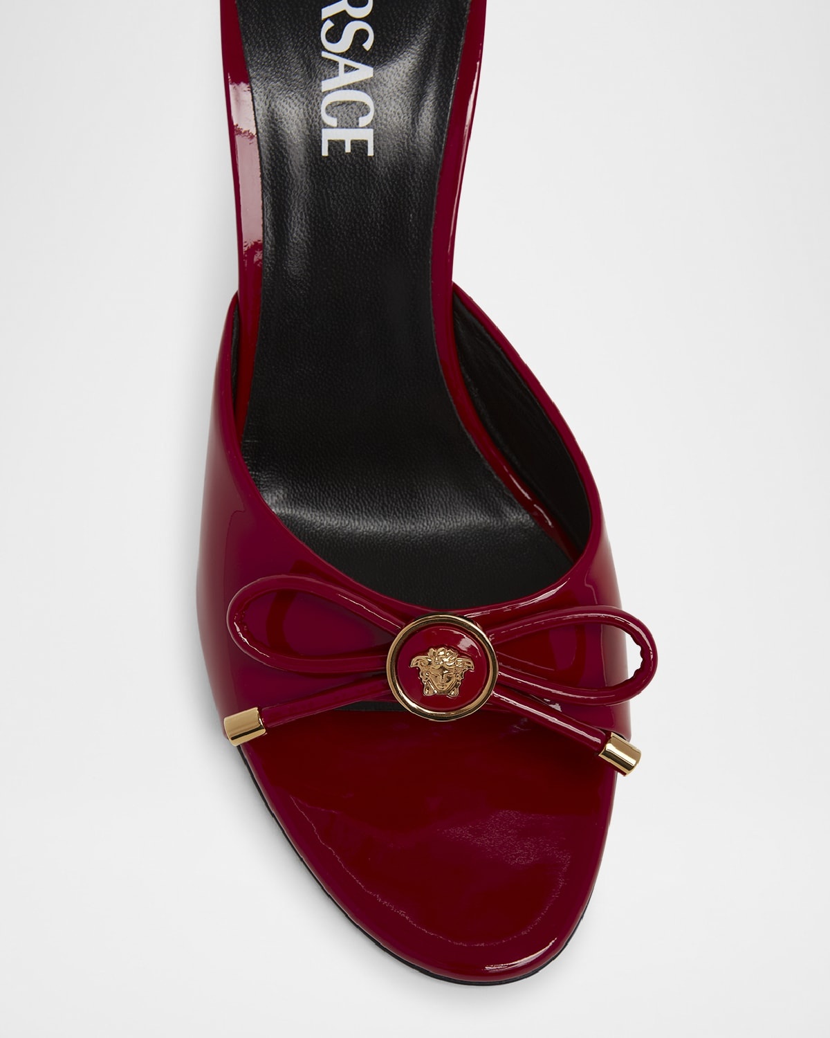 Opera Bow Ballet Mules in Patent Leather - 5