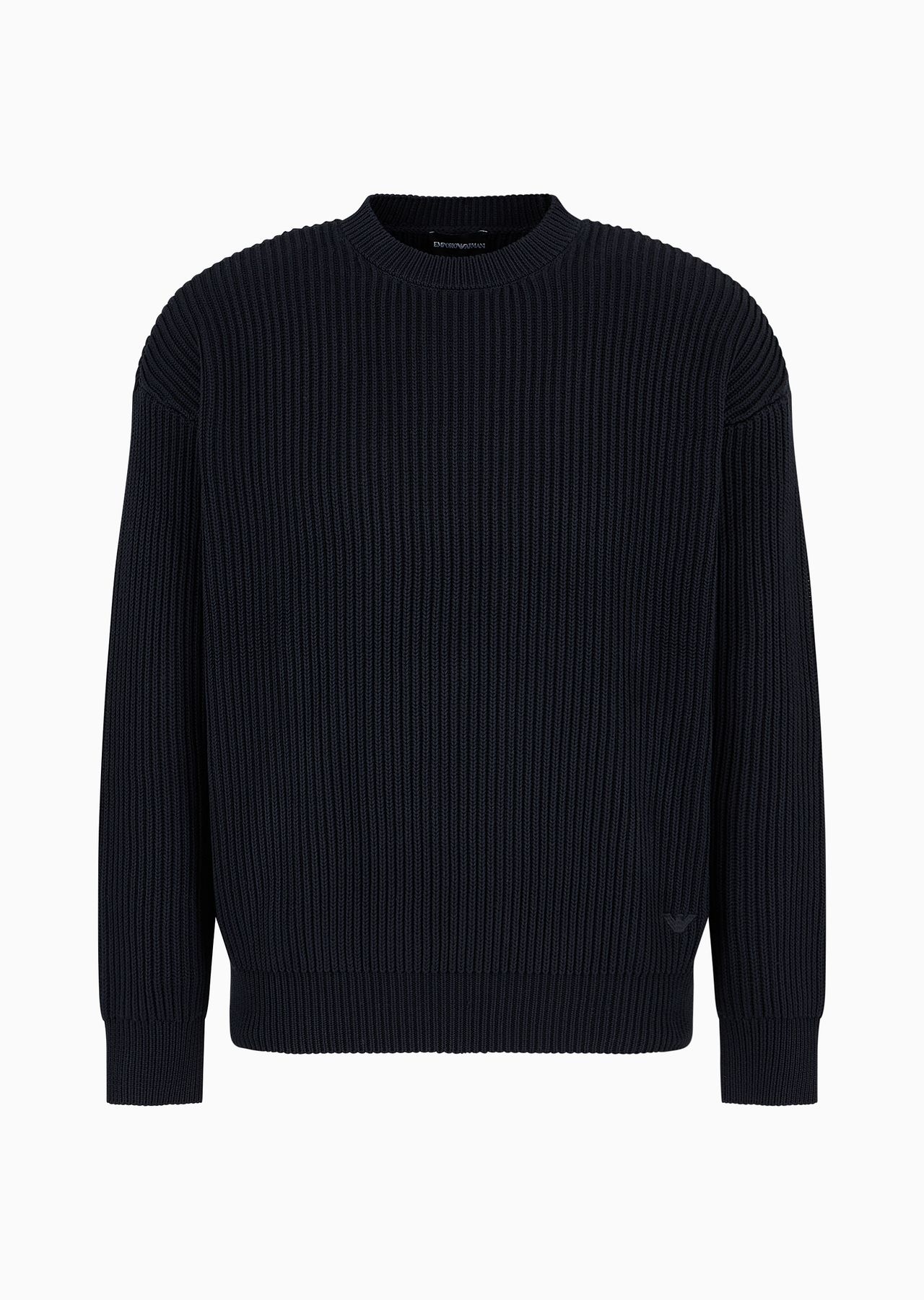 Ribbed cotton jumper - 1