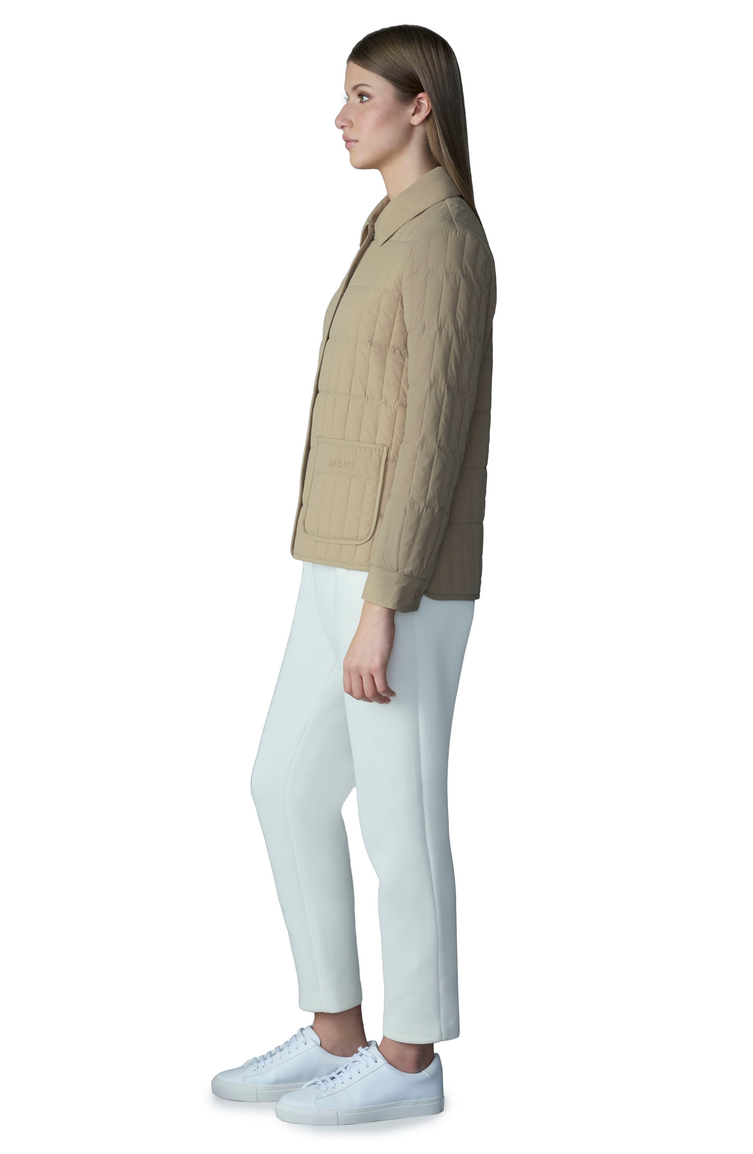 Mackage Dulcia Quilted Down Jacket in Light Camel at Nordstrom - 5
