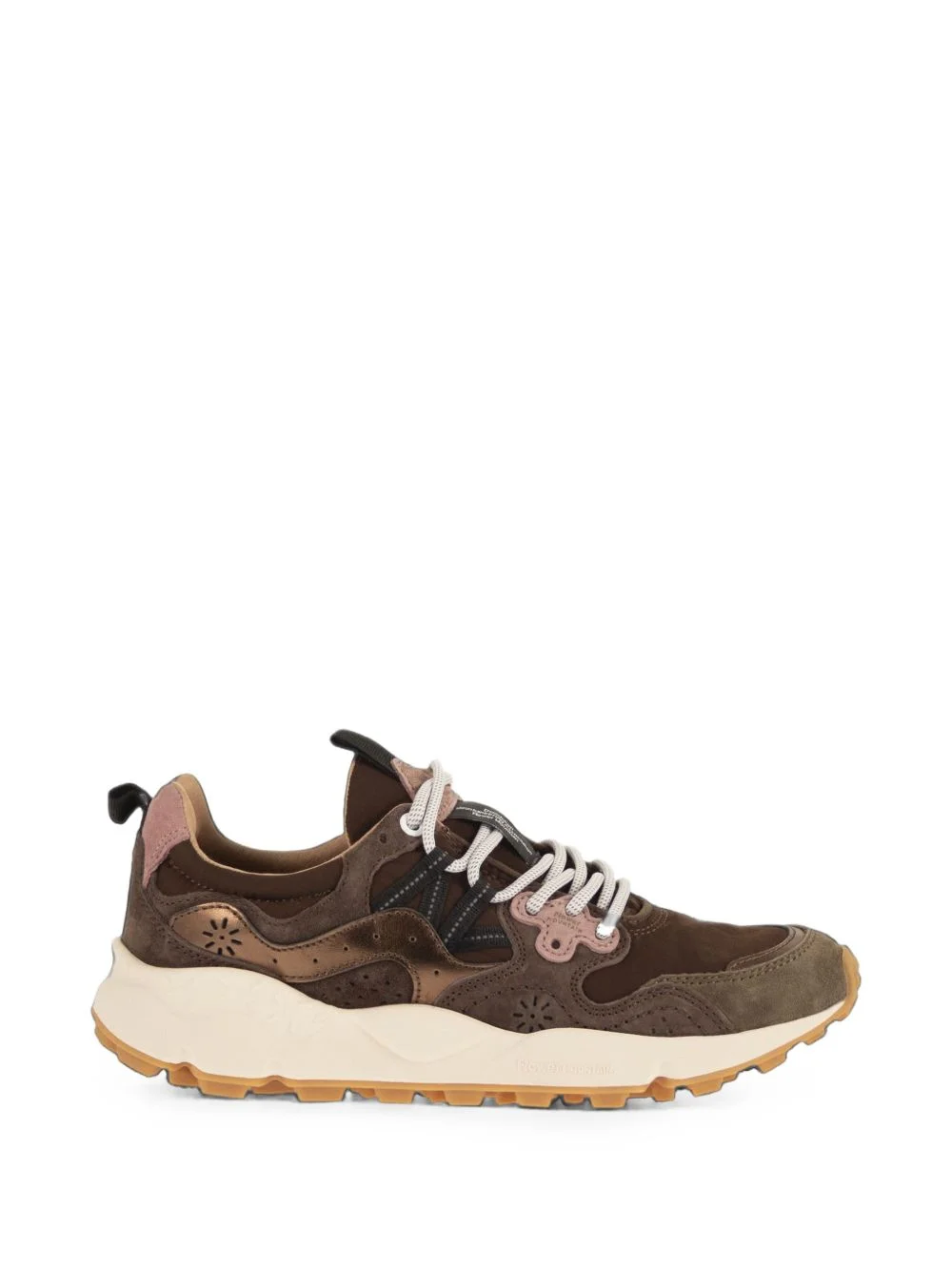 Yamano 3 suede-panel sneakers - 1
