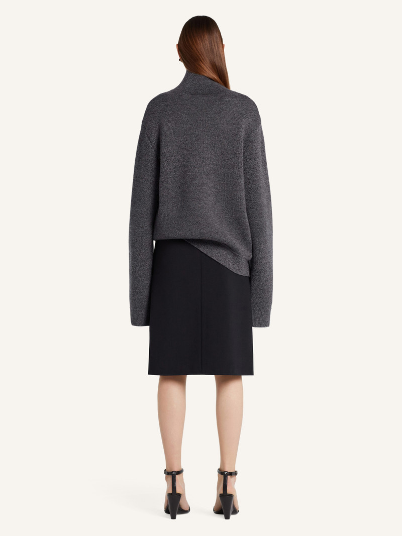 ZIPPED MOCKNECK BONDED SWEATER 5