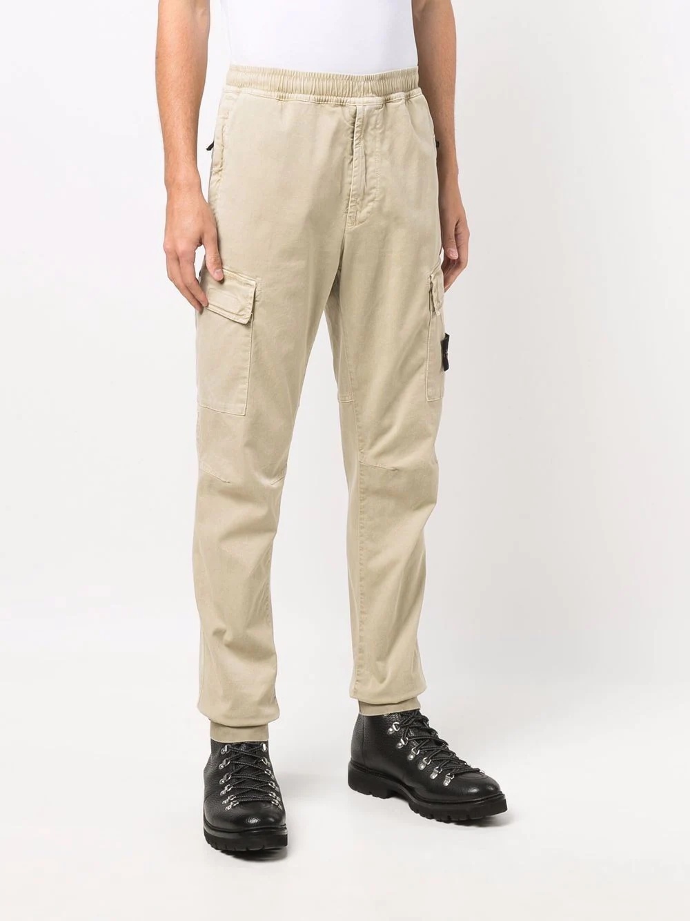 compass badge cargo trousers - 3