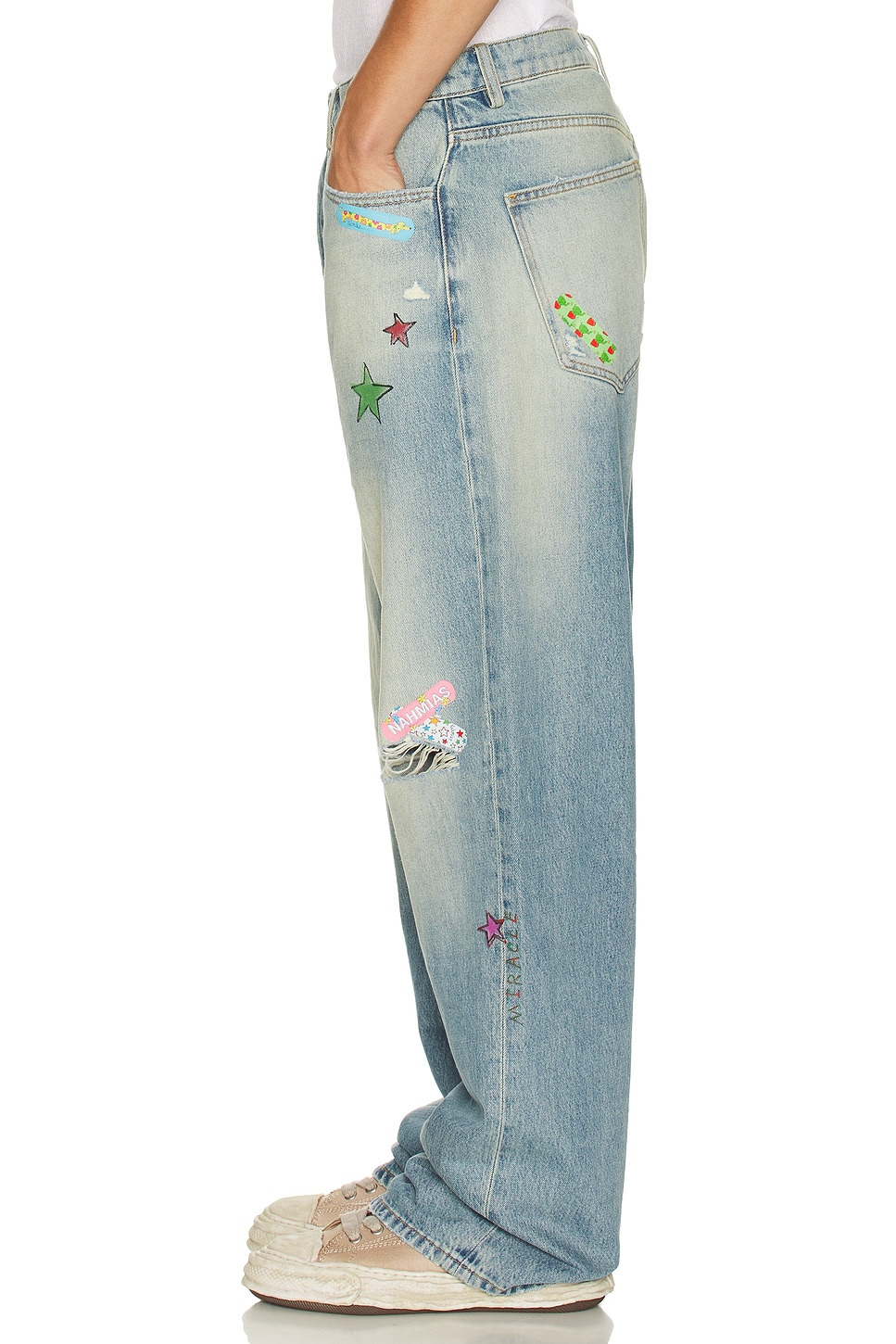 Bandaid Baggy Jeans - 5
